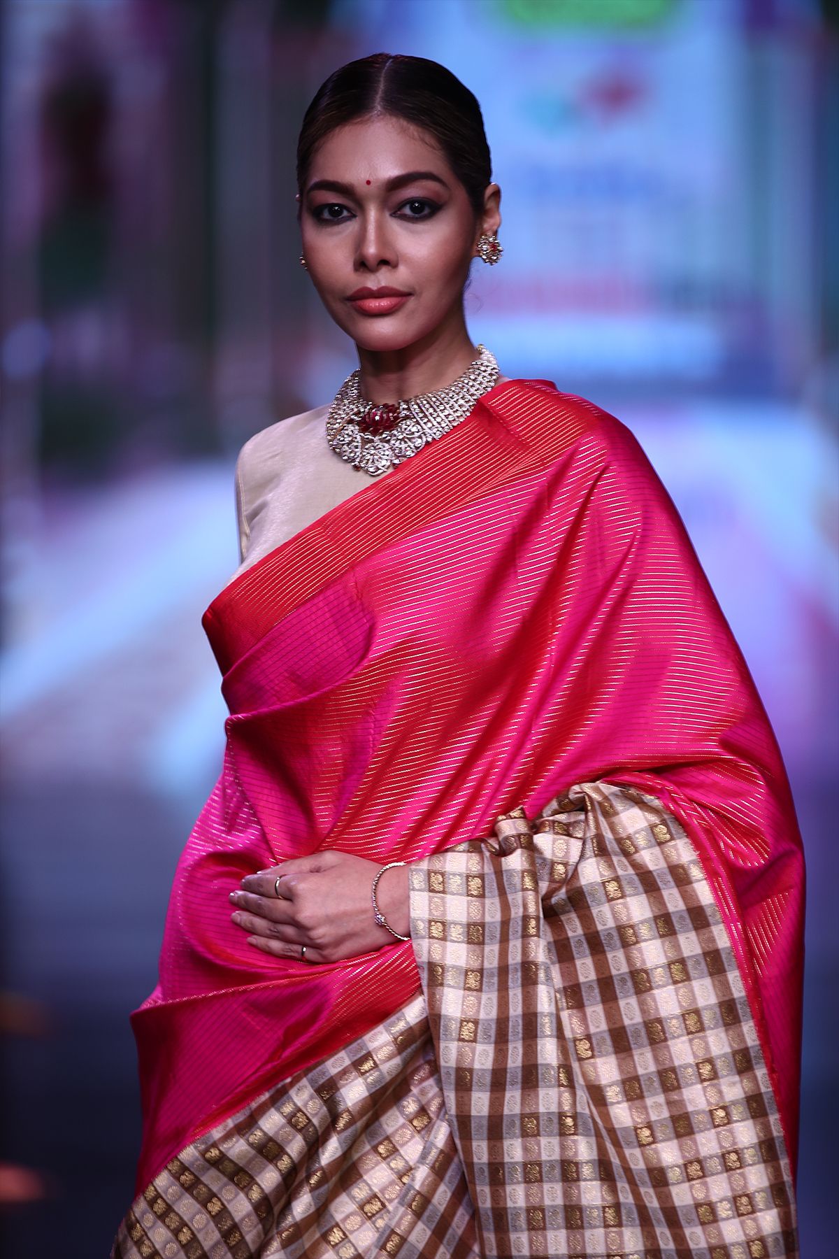 Kancheepuram Silk Pink Saree