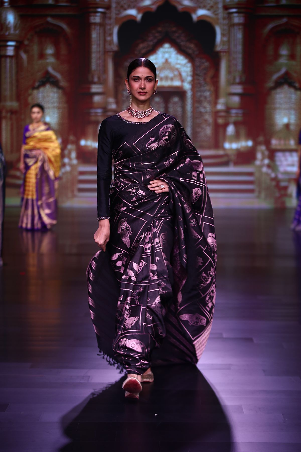 Kancheepuram Silk Black Saree