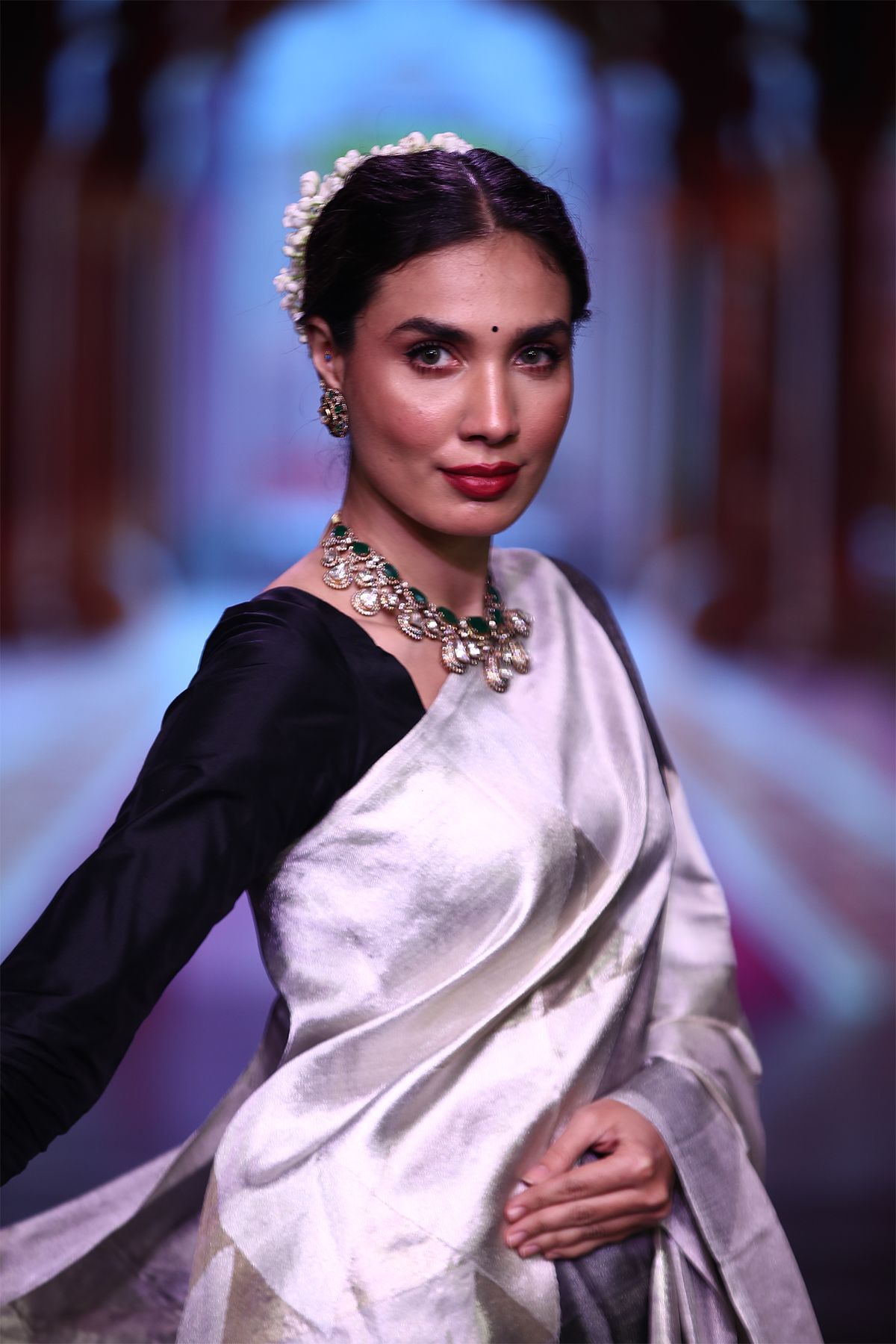 Kancheepuram Silk Gold And Silver Saree