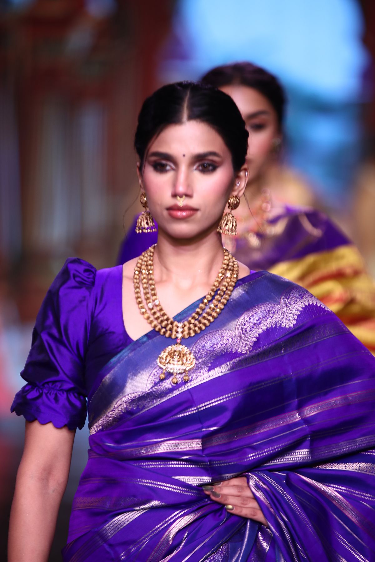 Kancheepuram Silk Blue Saree