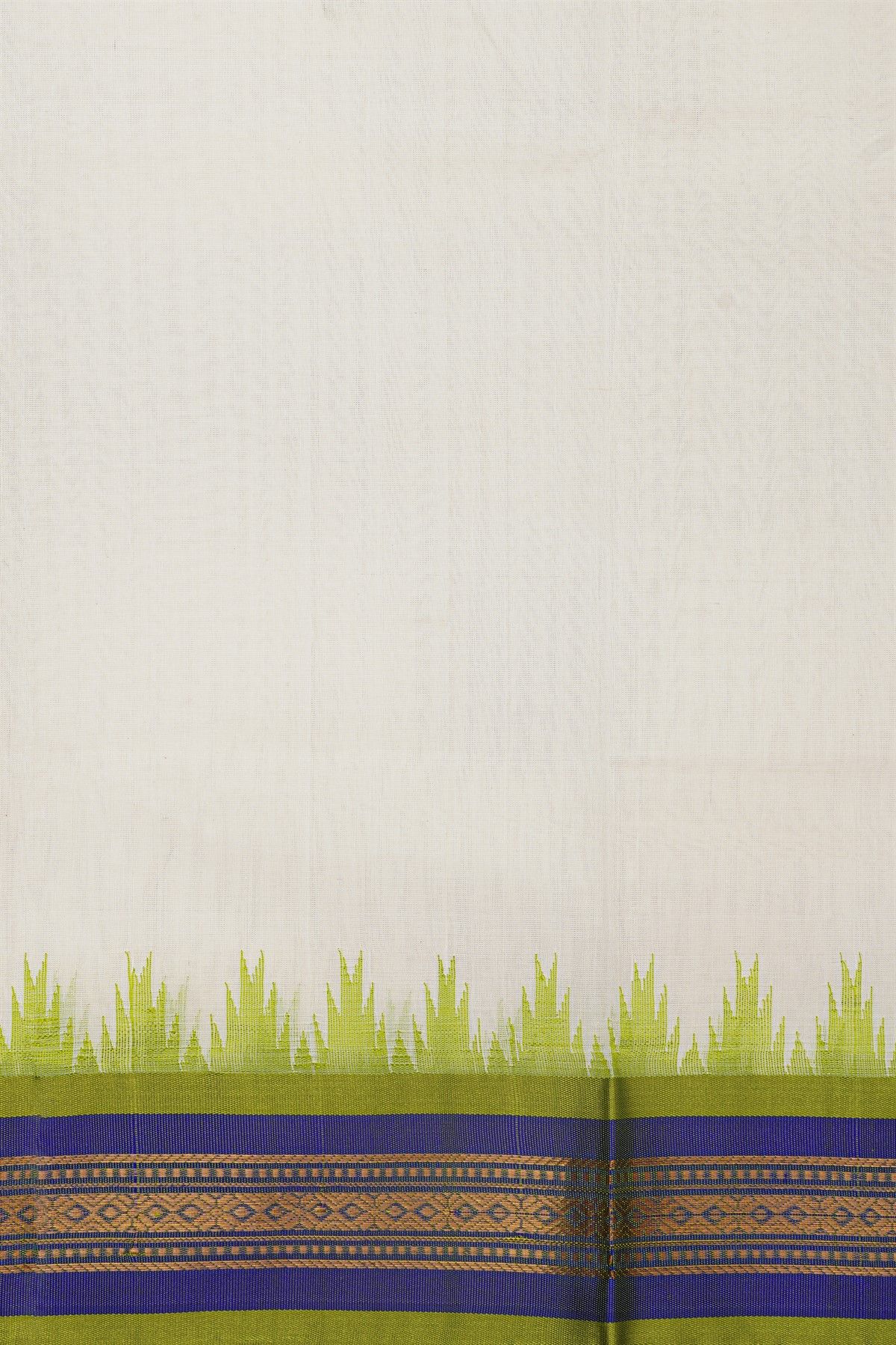 Khaadi Silk Off White Saree With Zari Buttis Body