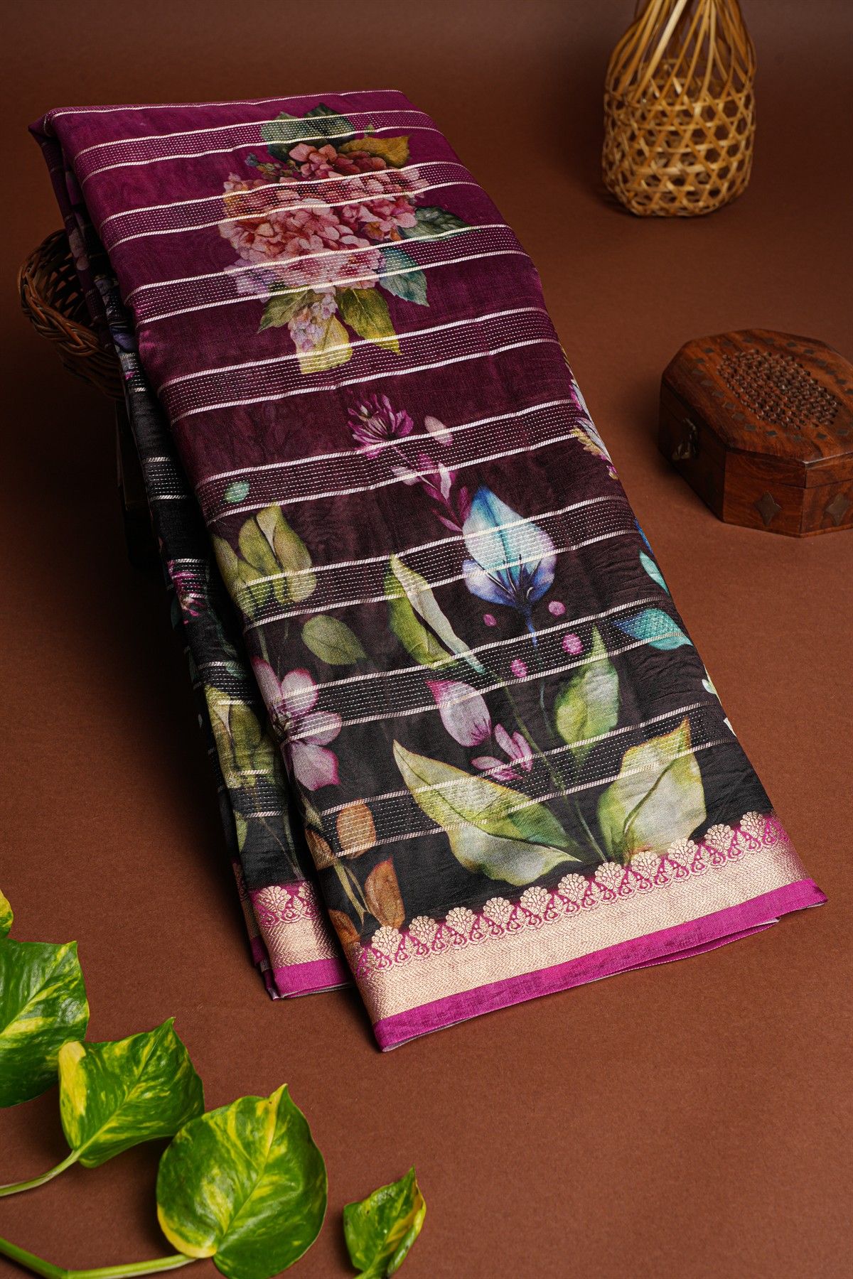 Matka Silk Multi Colour Saree