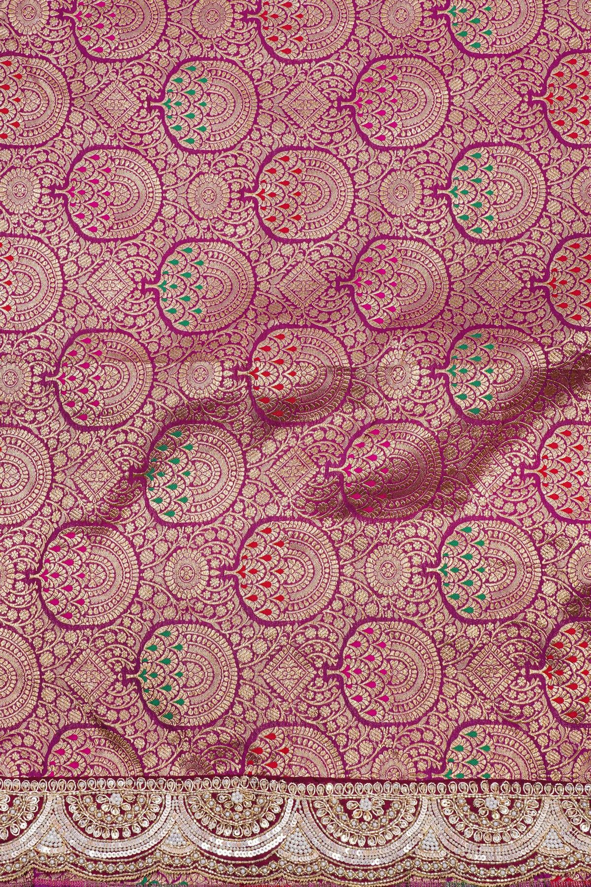 Fancy Tissue Crush Multi-Colour Saree