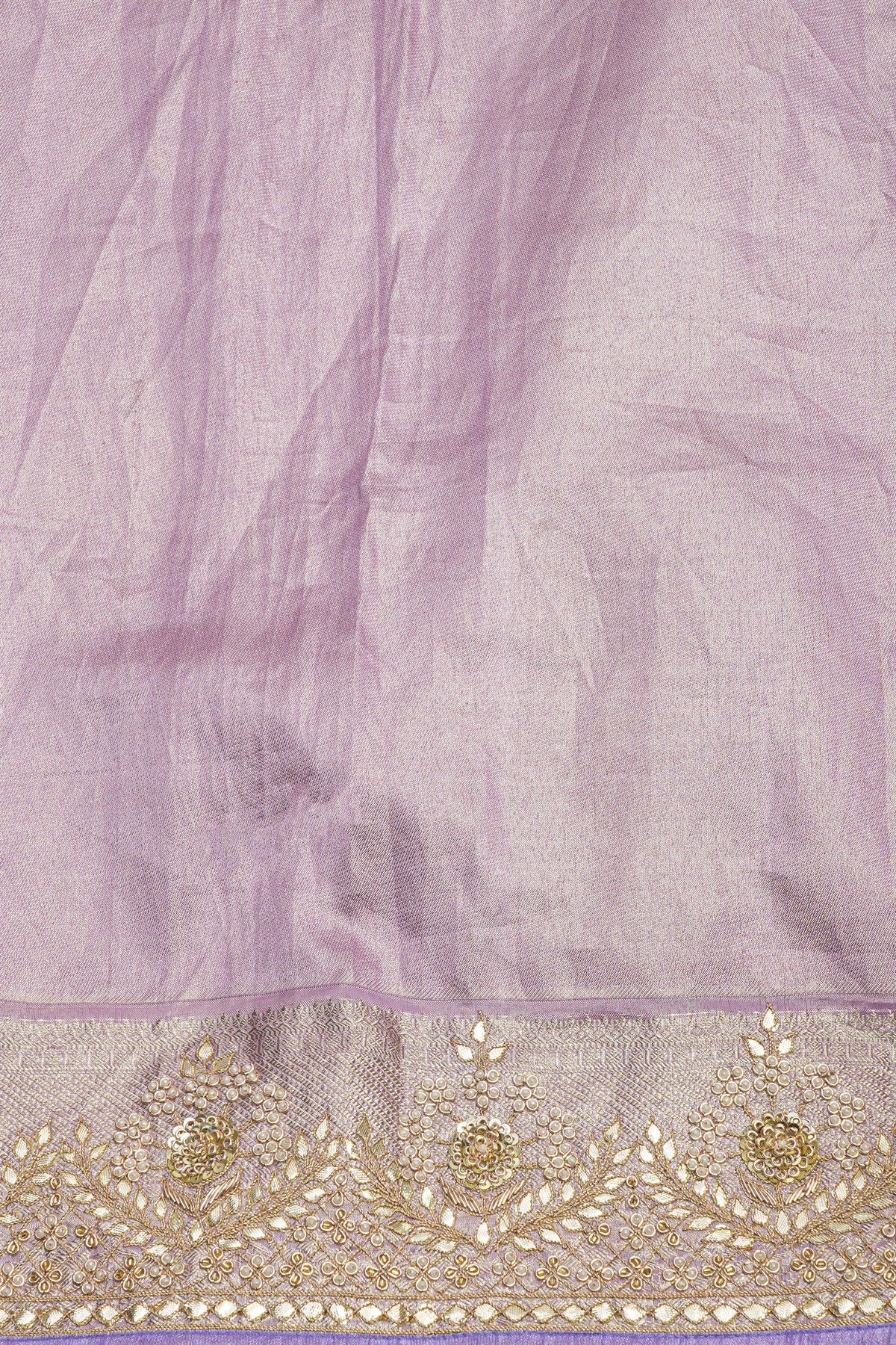 Designer Cocktail Tissue Grey Saree