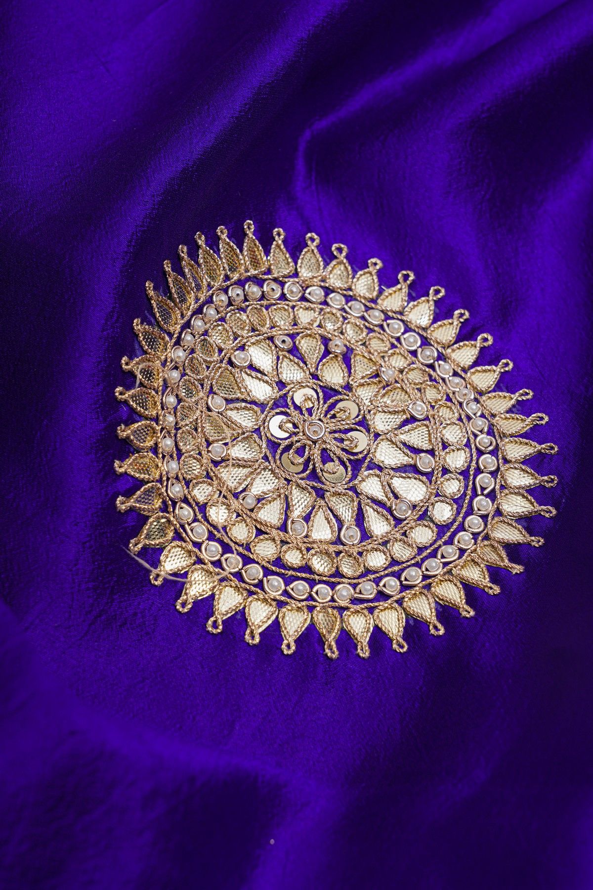 Fancy Silk Royal Blue Saree