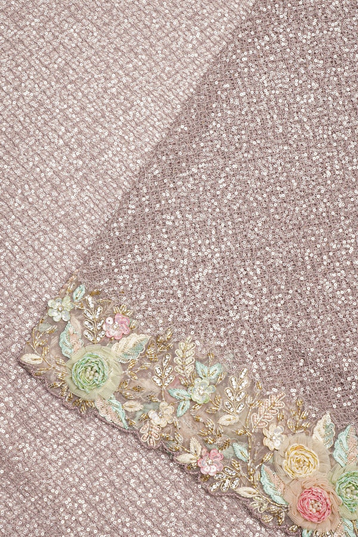 Fancy Tissue Lilac Saree