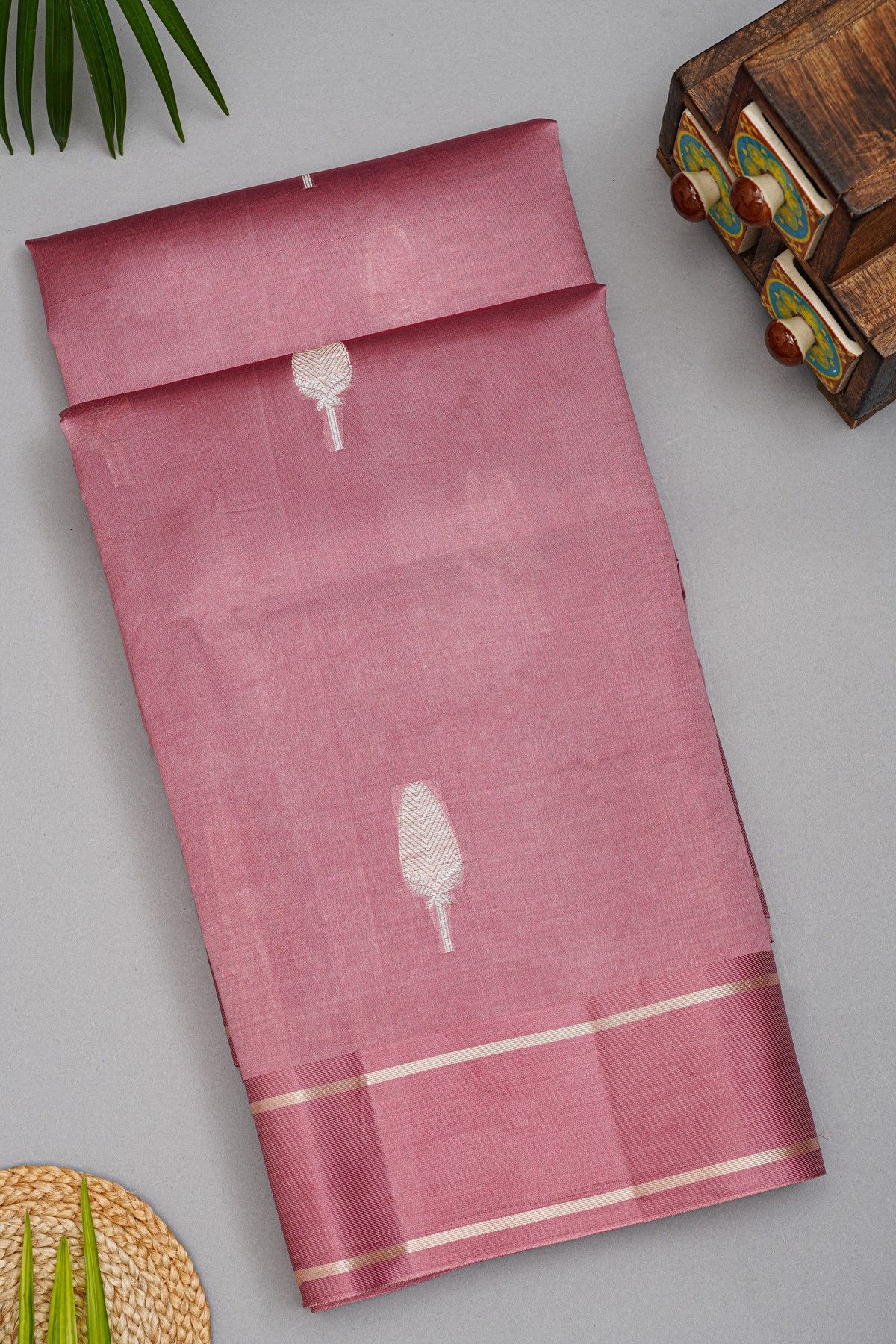 Fancy Matka Silk Onion Pink Saree
