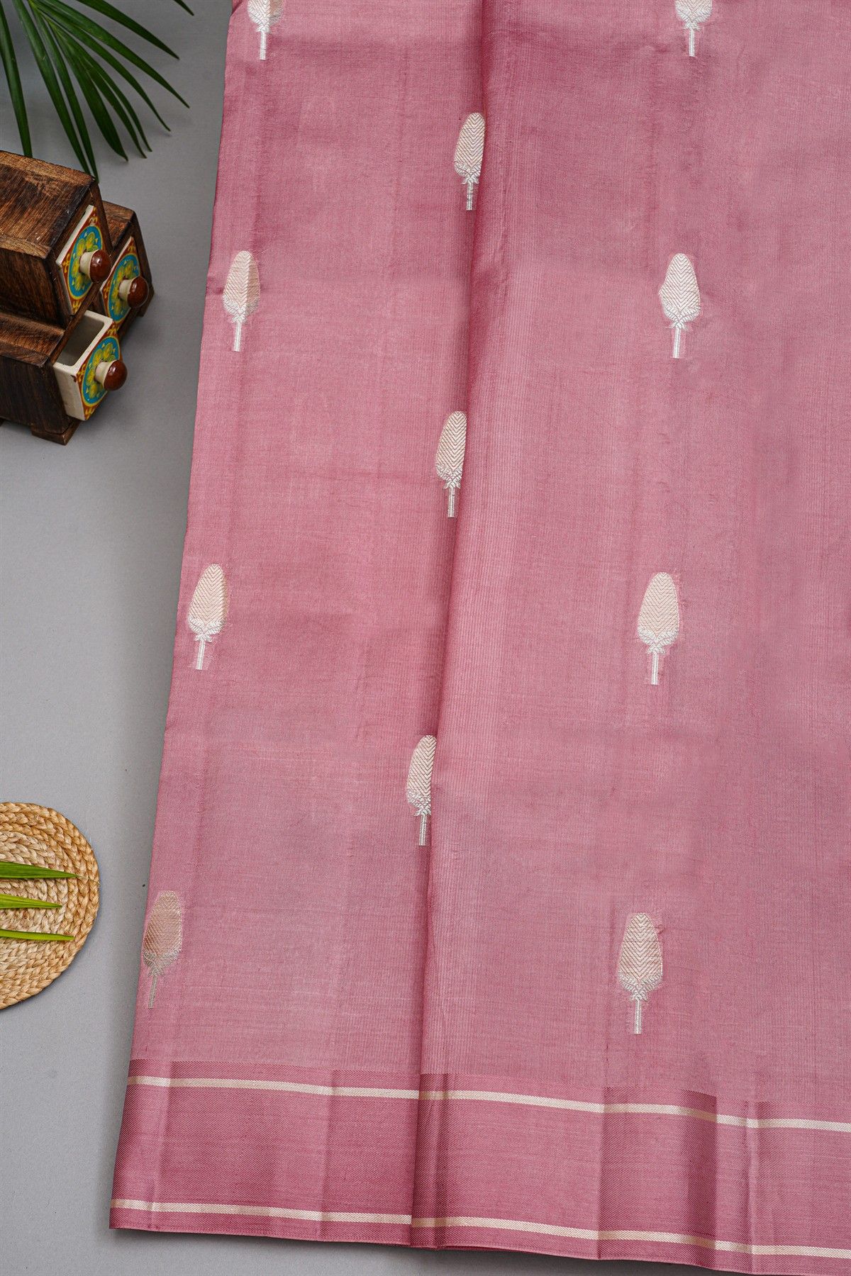 Fancy Matka Silk Onion Pink Saree