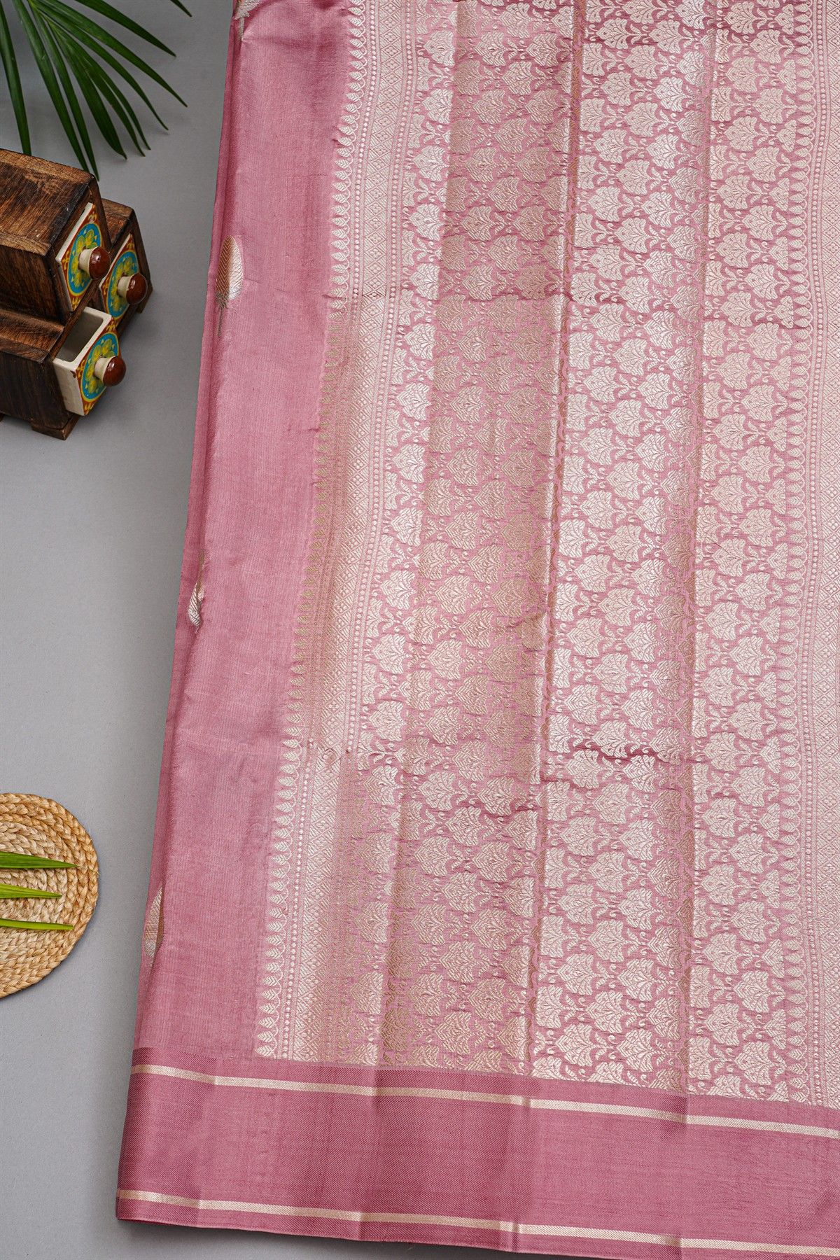 Fancy Matka Silk Onion Pink Saree