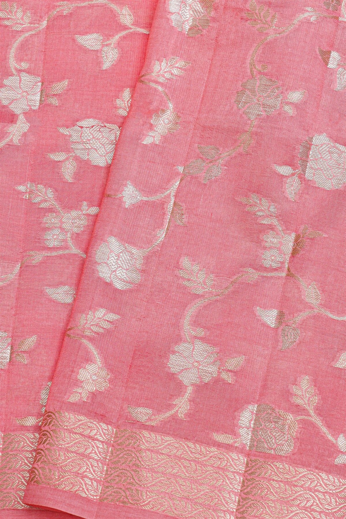 Fancy Matka Silk Pink Saree