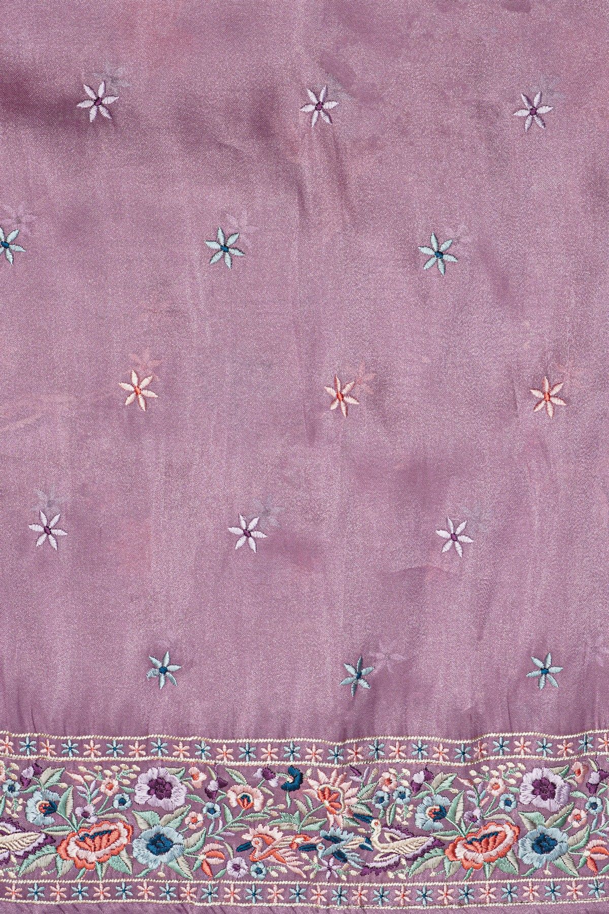 Fancy Kora Lavender Saree
