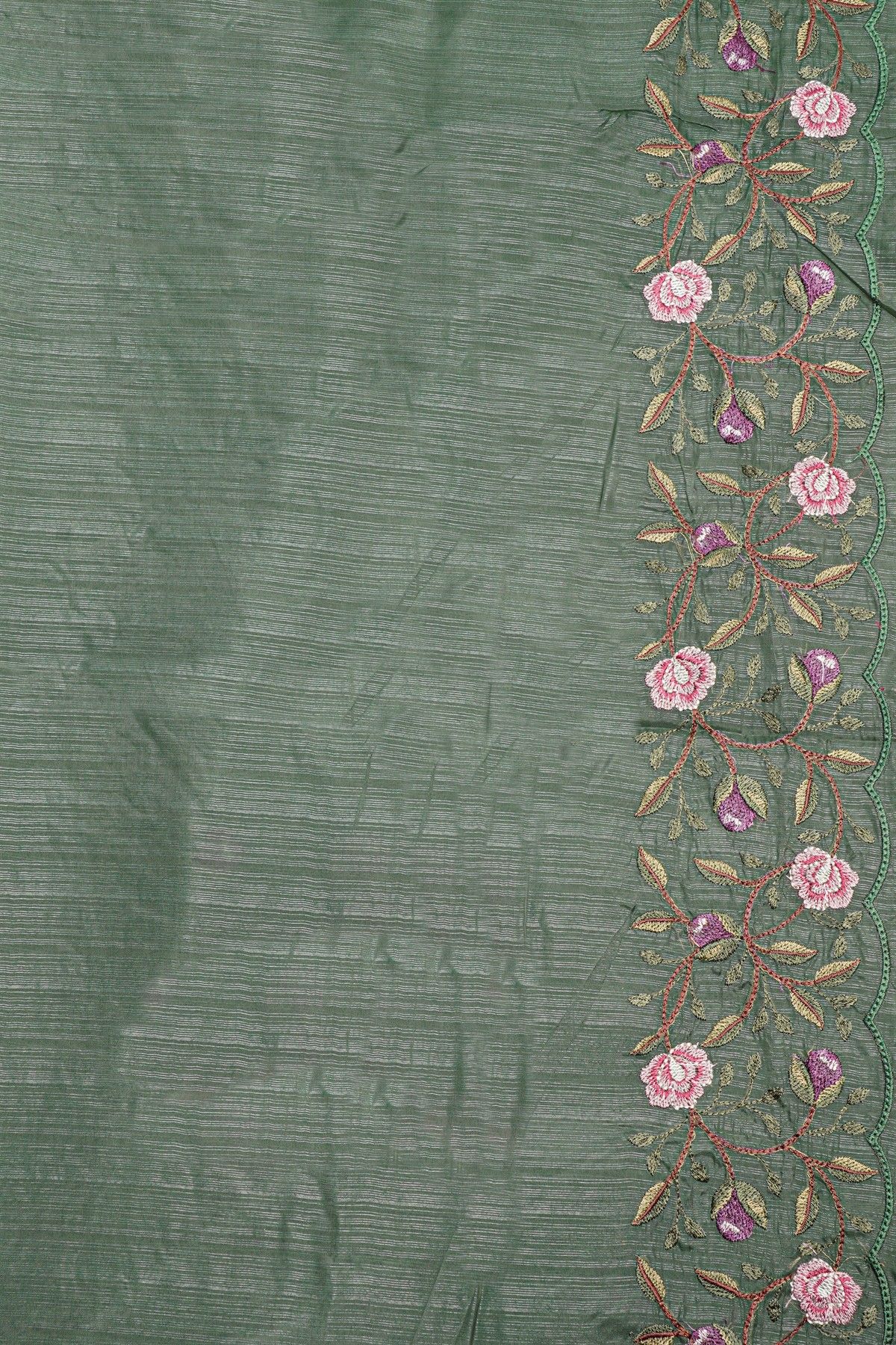 Fancy Kora Dual Colour Saree