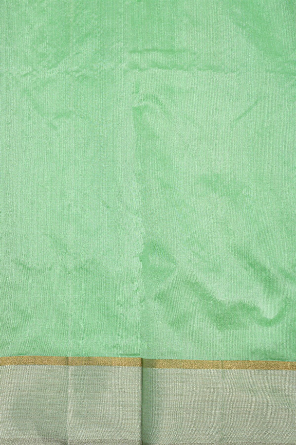 Chanderi Sico Pista Green Saree