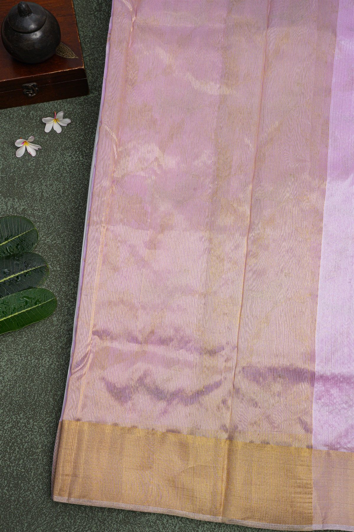 Chanderi Sico Lavender Saree