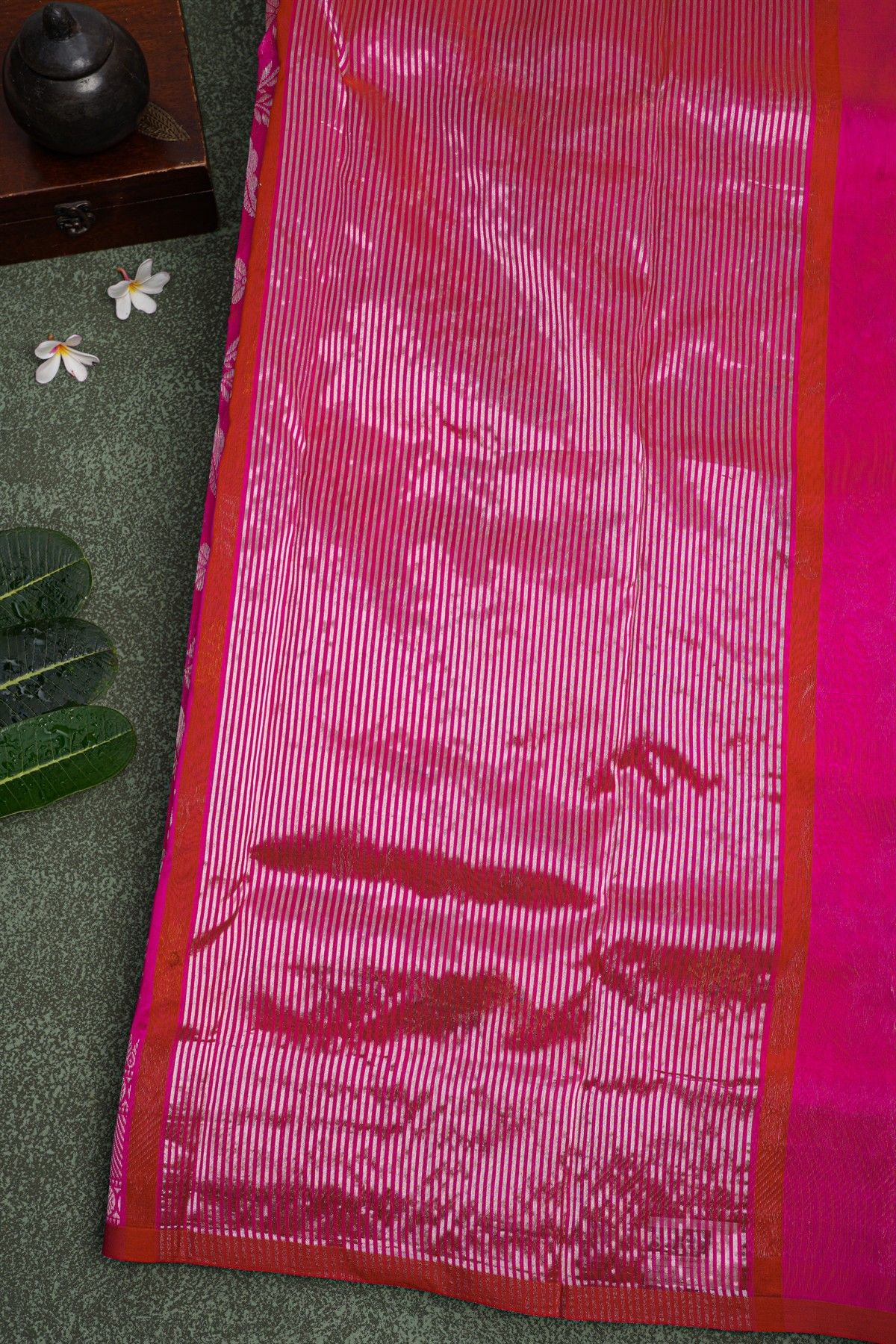 Chanderi Sico Pink Saree