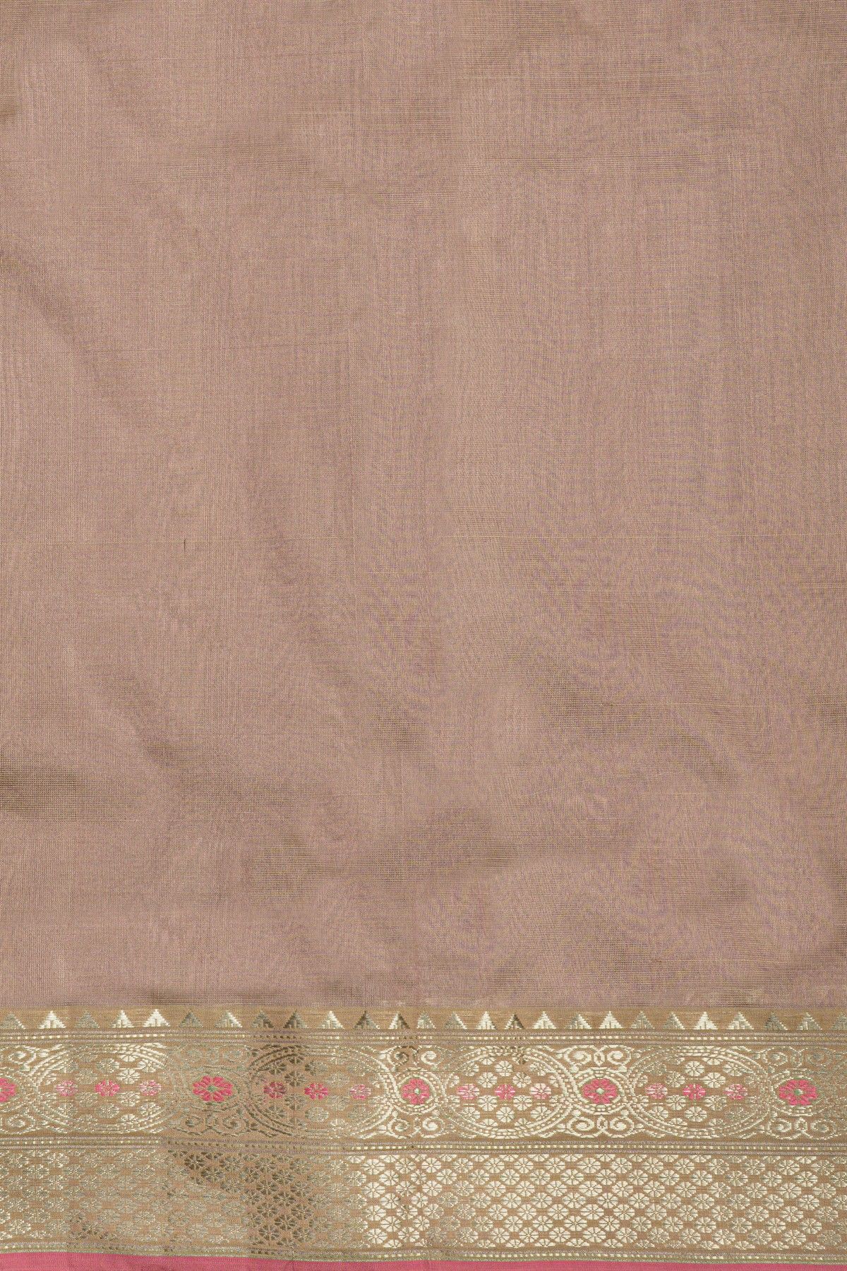 Chanderi Sico Mauve Saree