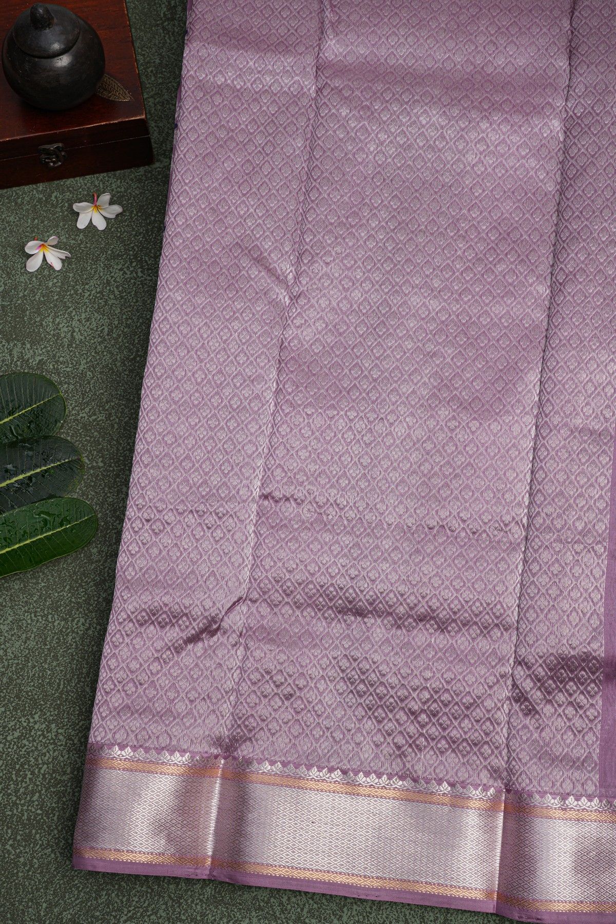 Chanderi Sico Lavender Saree