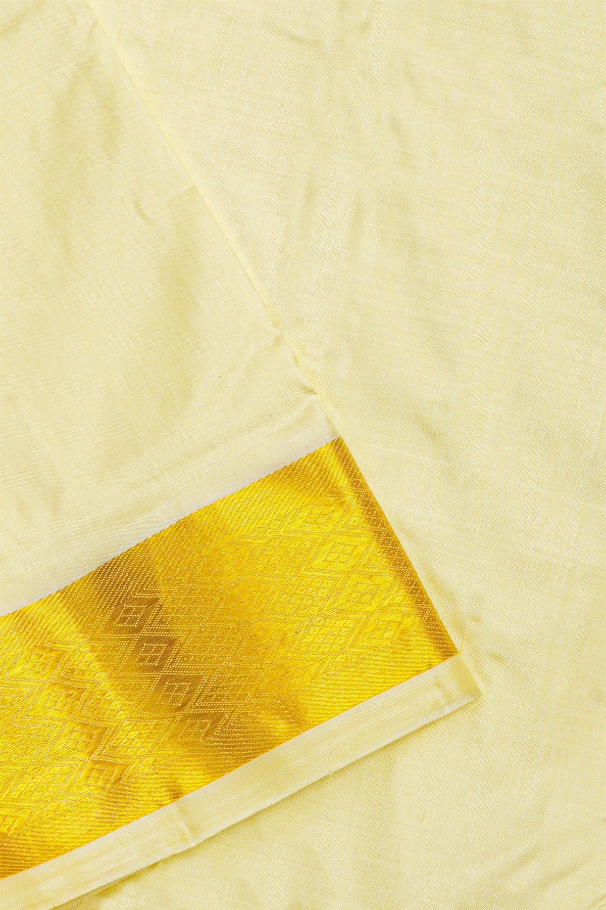 Kancheepuram Silk Cream Dhoti And Shalya