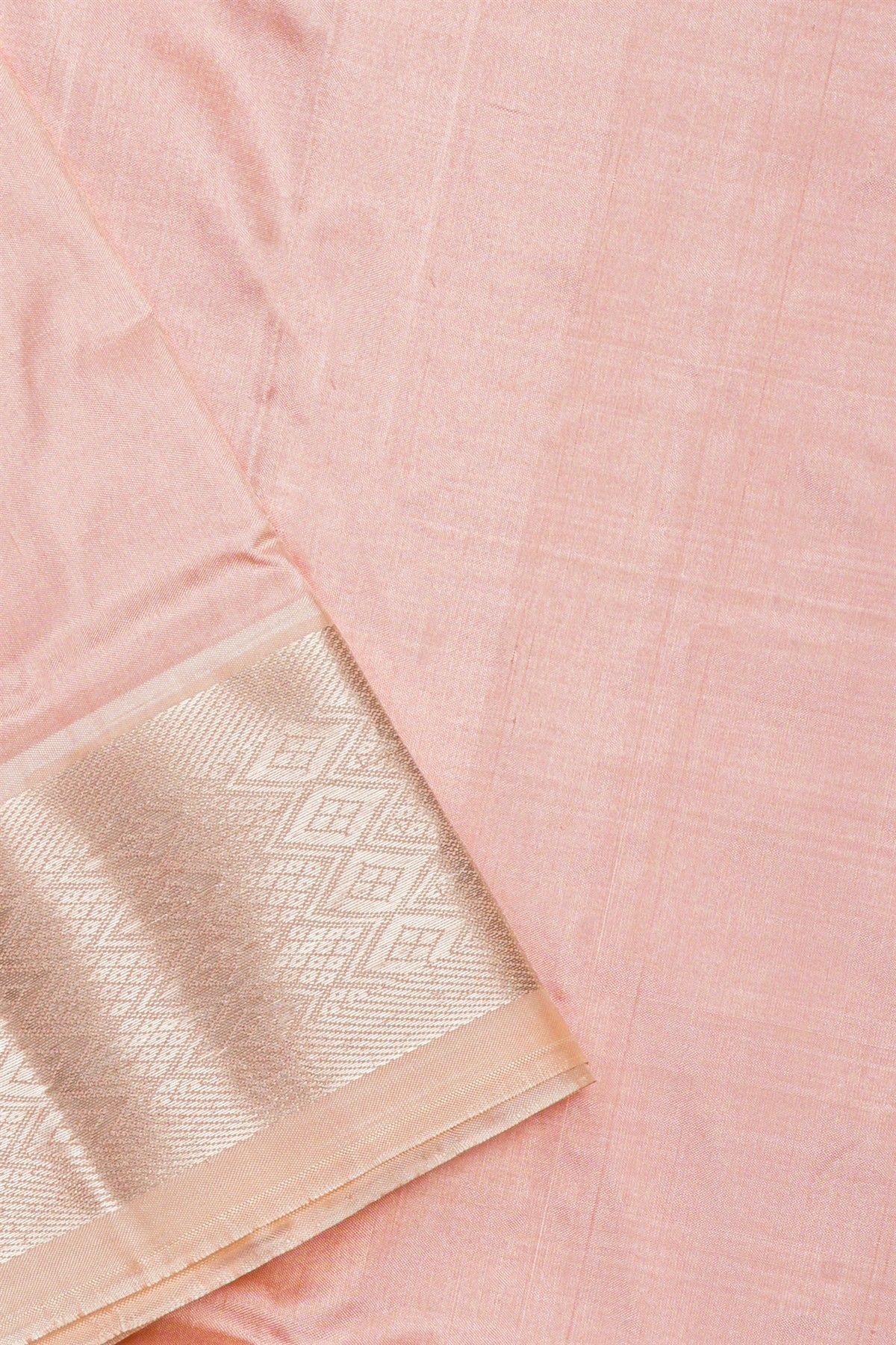 Kancheepuram Silk Baby Pink Dhoti And Shalya