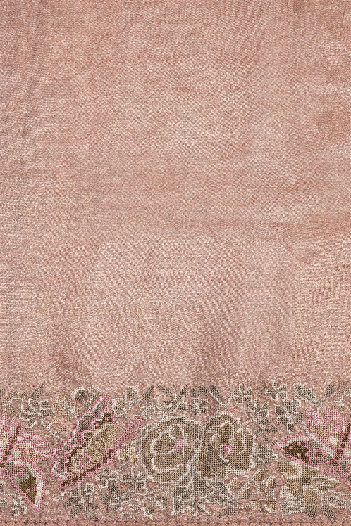 Fancy Tissue Onion Pink Saree