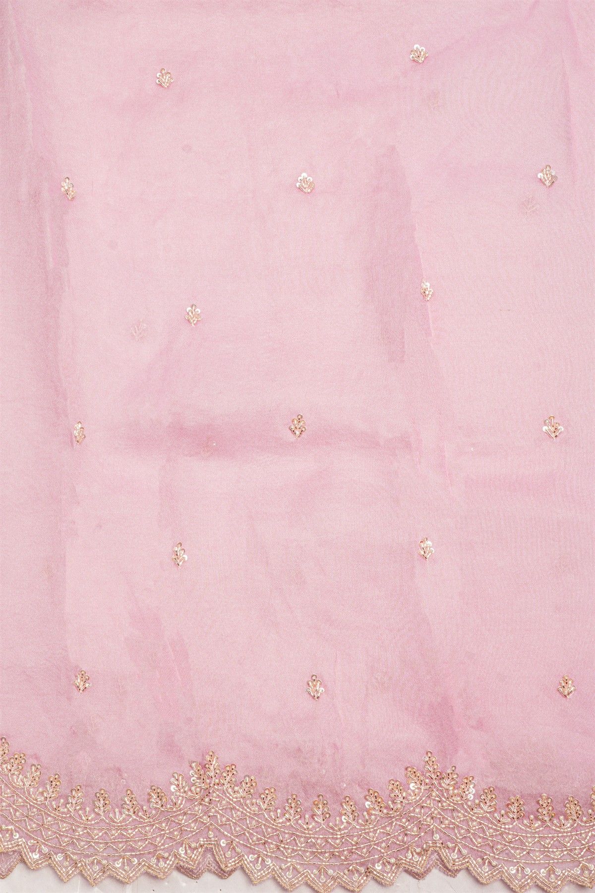 Fancy Tissue Baby Pink Saree