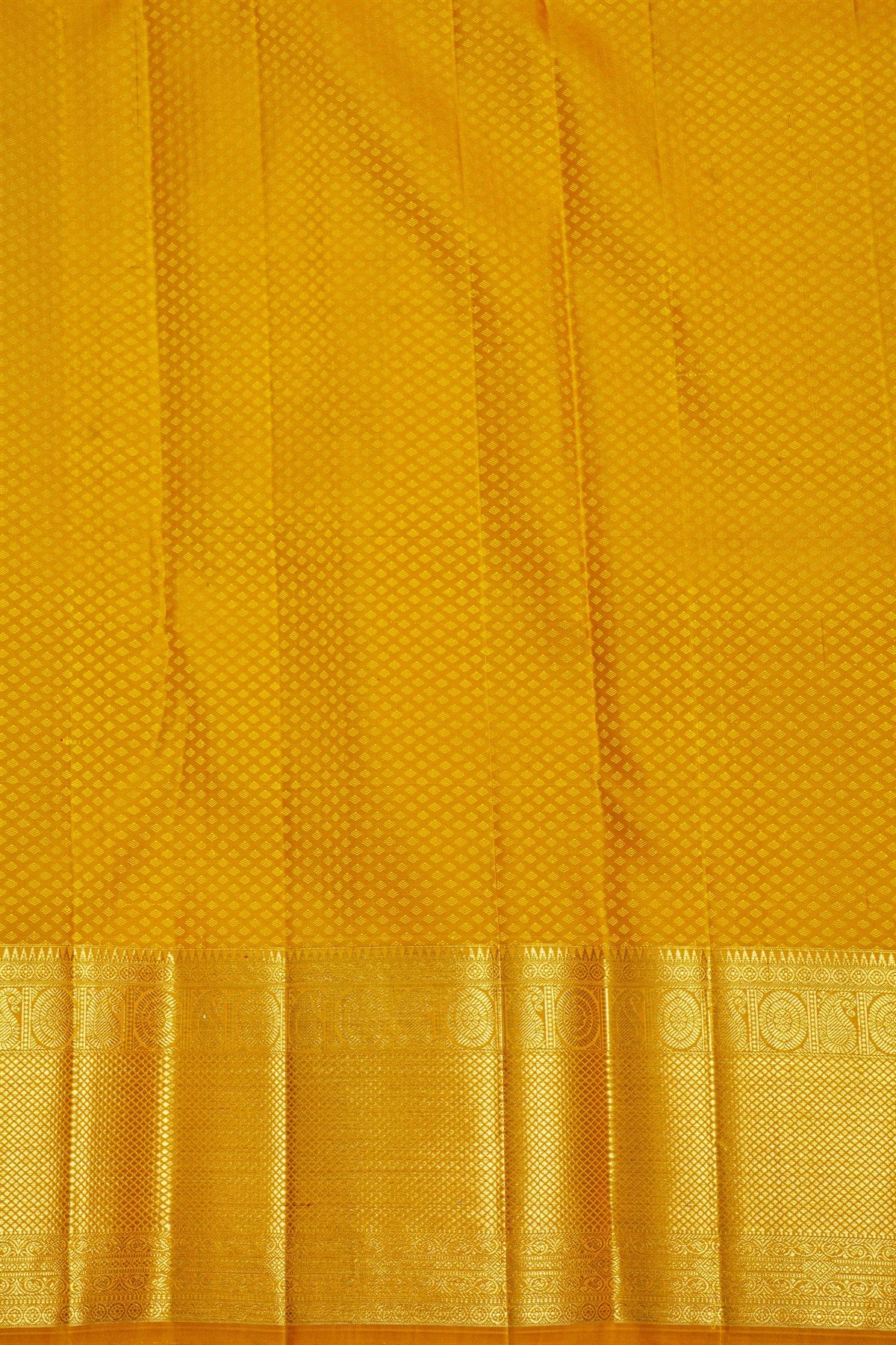 Kancheepuram Silk Mustard Saree