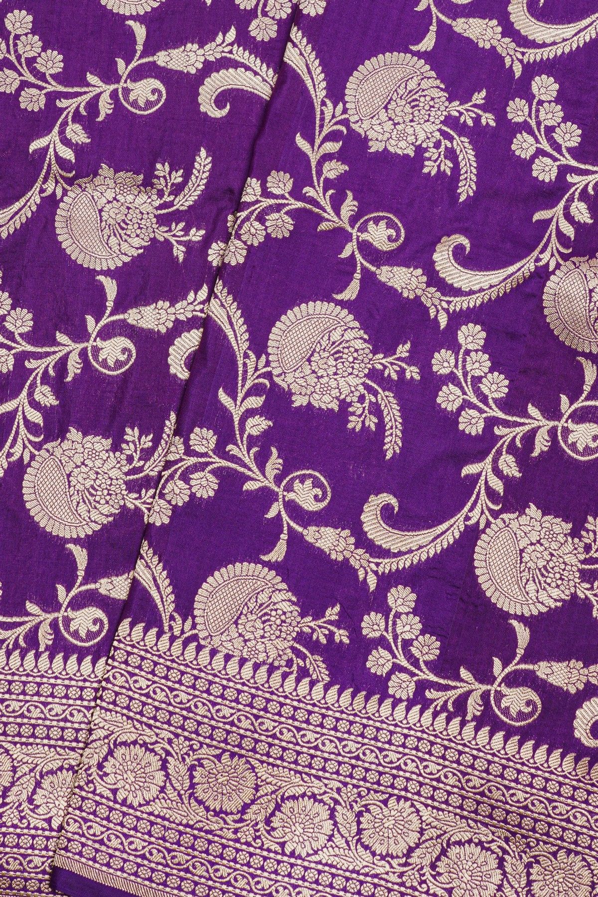 Banarasi Silk Purple Saree