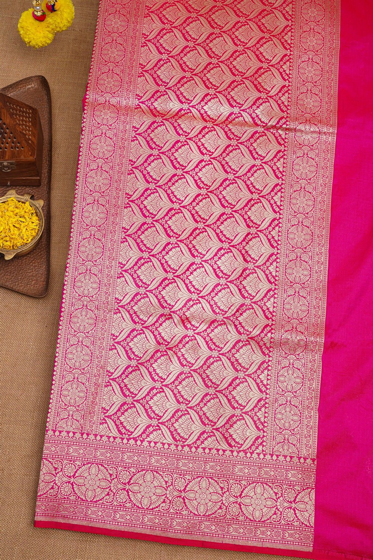 Banarasi Silk Pink Saree