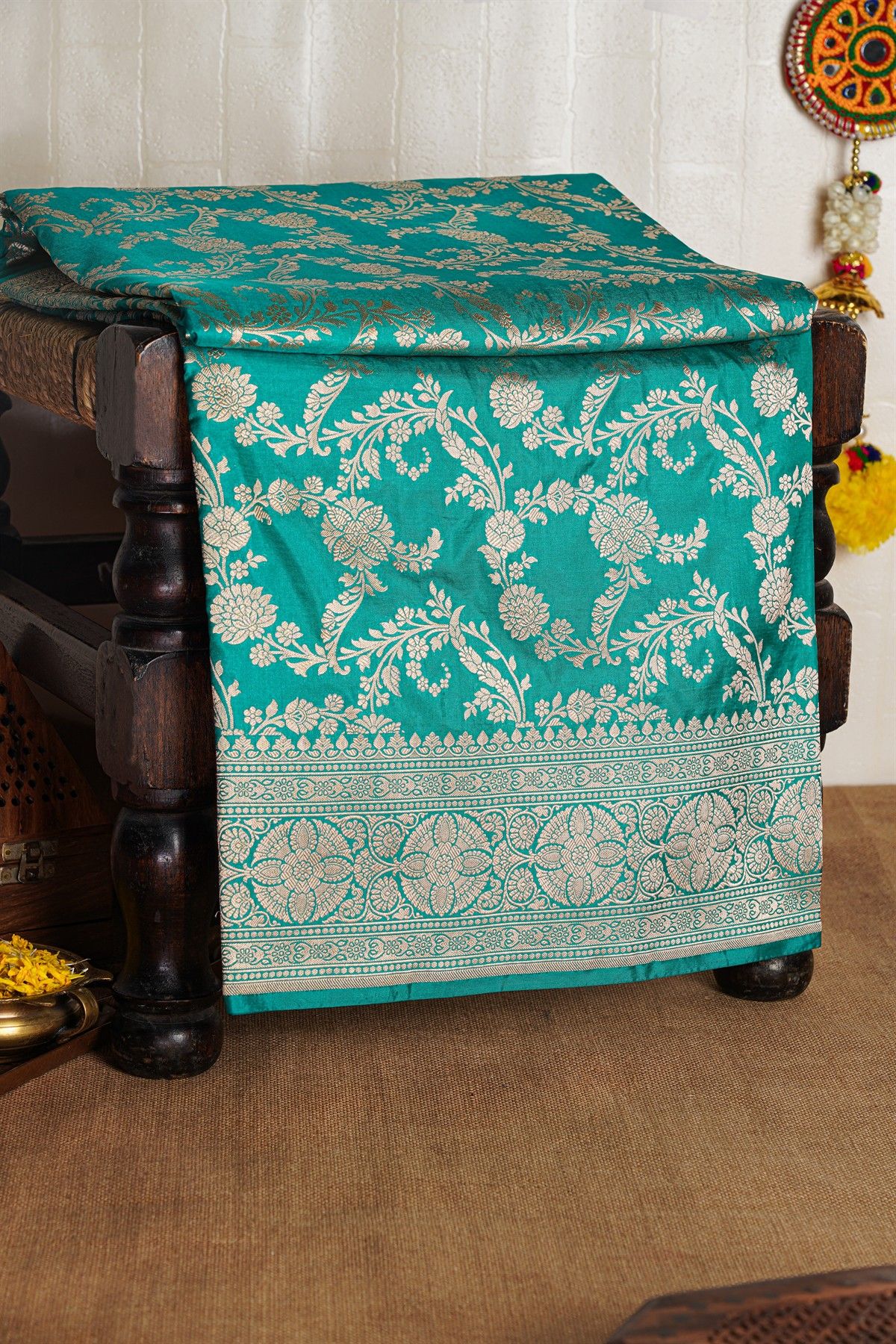 Banarasi Silk Sea Green Saree