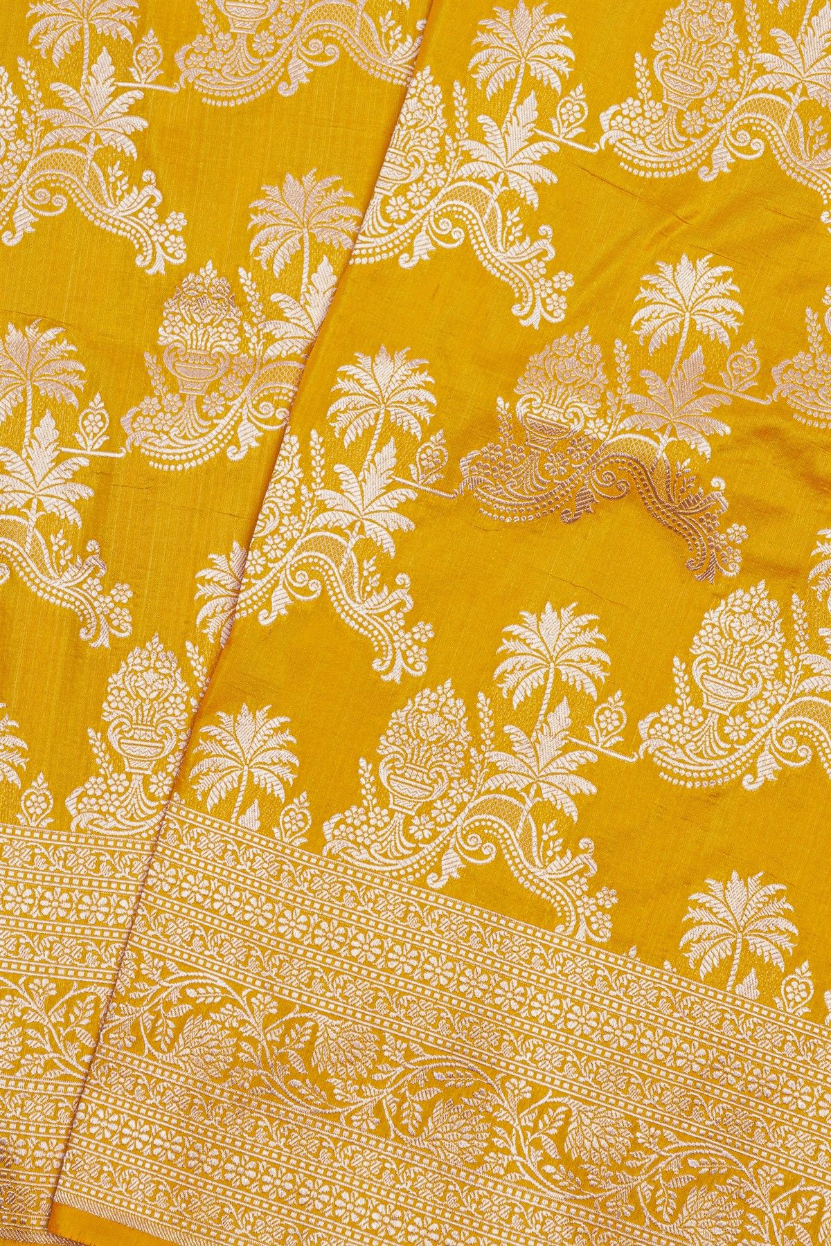Banarasi Silk Yellow Saree