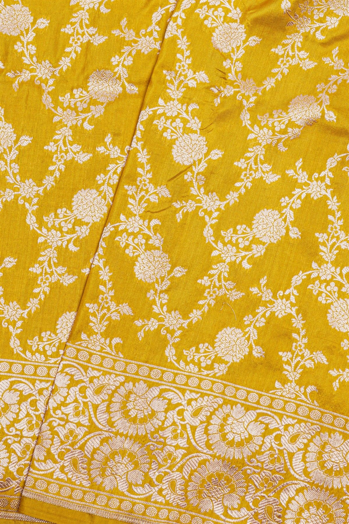Banarasi Silk Yellow Saree