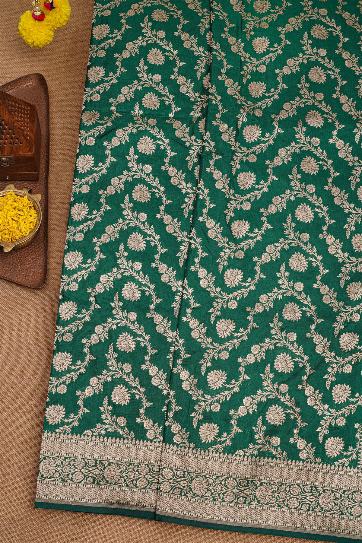 Banarasi Silk Green Saree