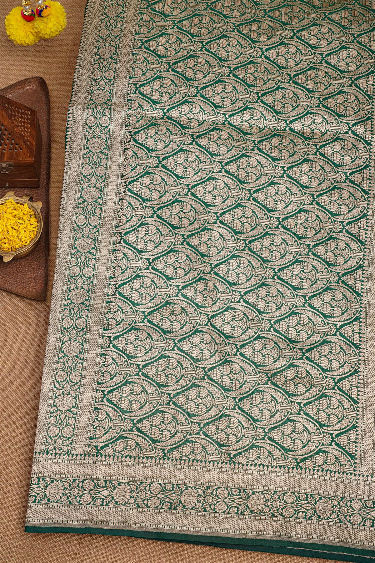 Banarasi Silk Green Saree