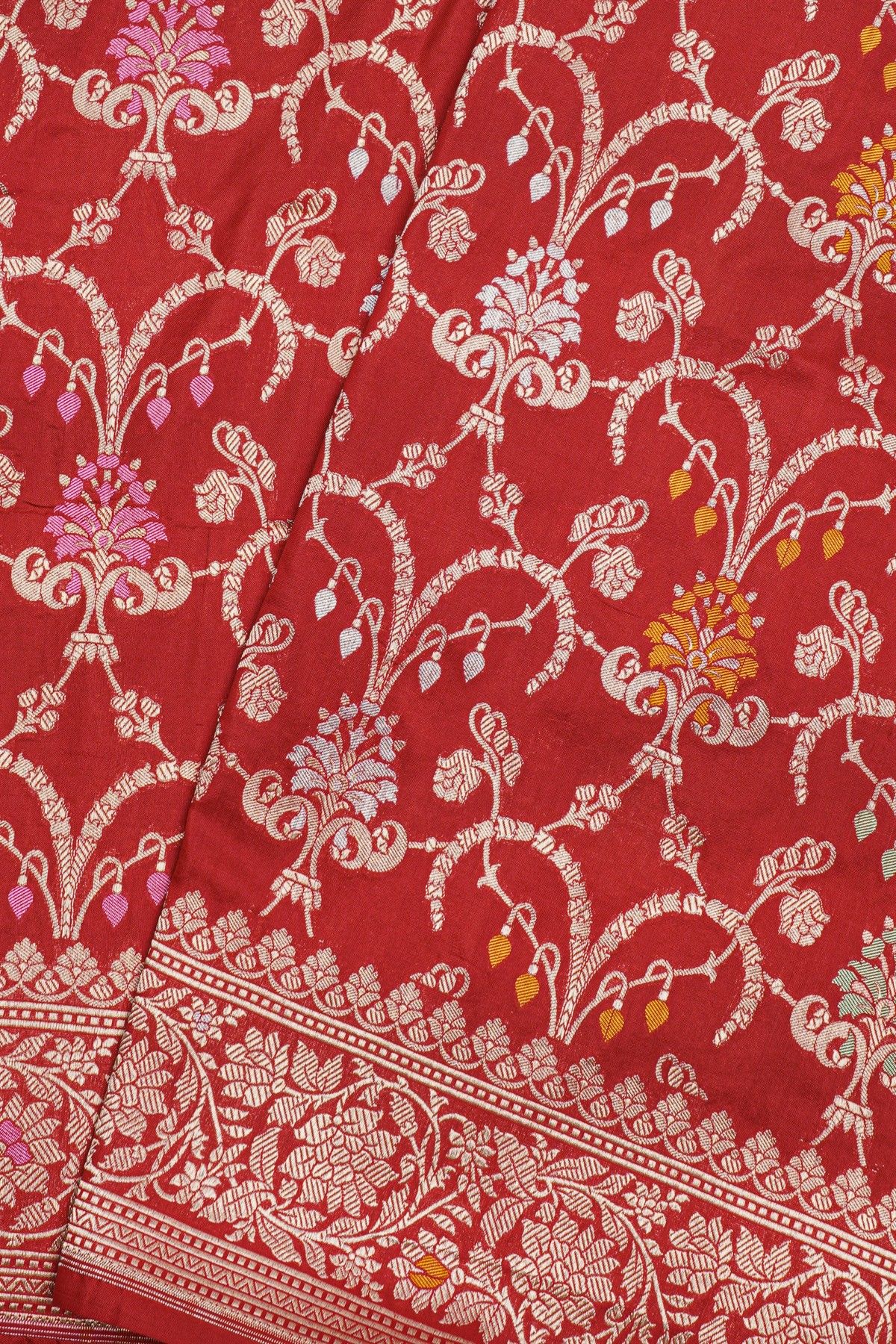 Banarasi Silk Maroon Saree