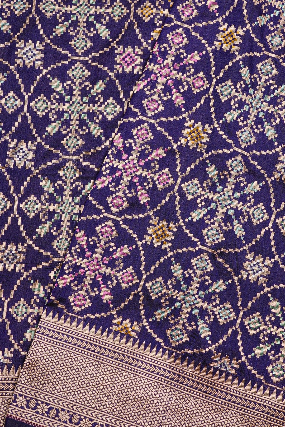 Banarasi Silk Navy Blue Saree