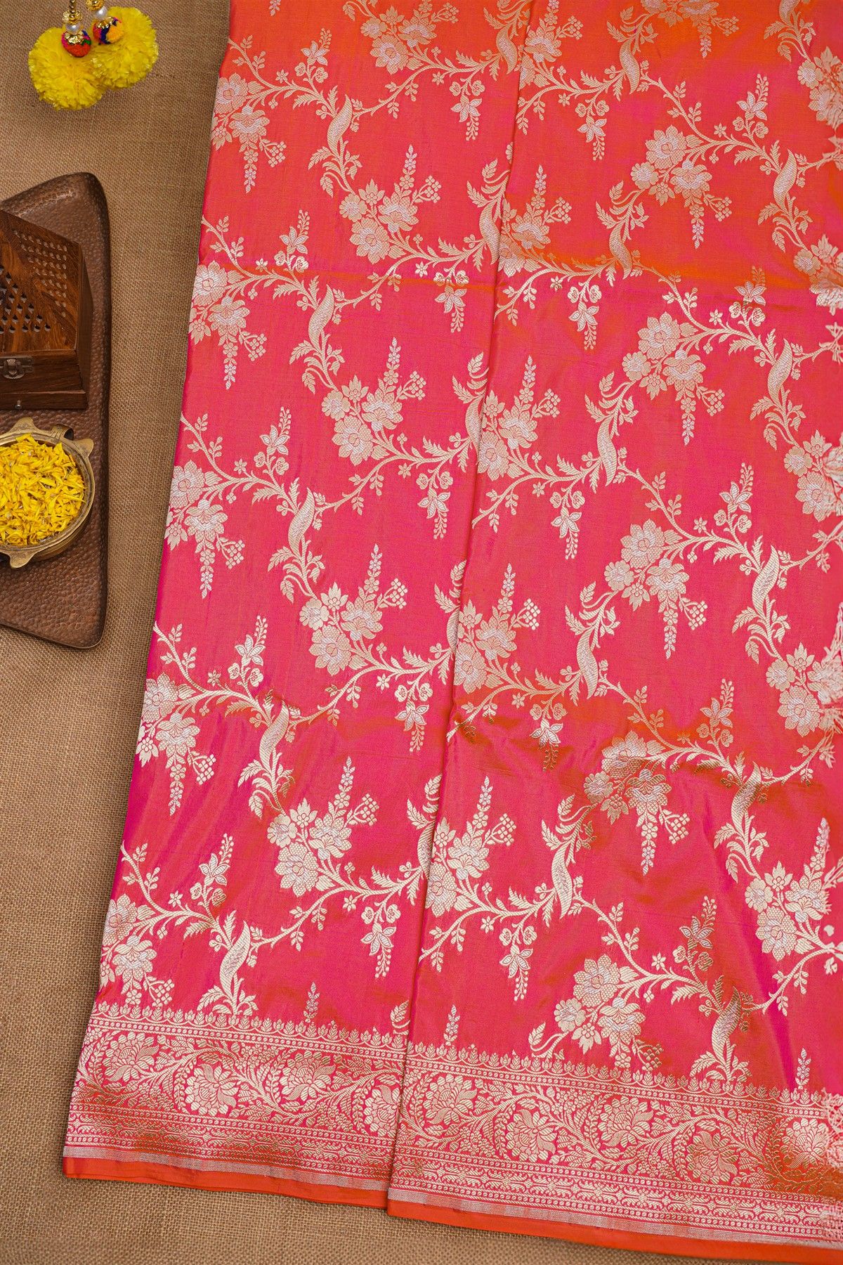 Banarasi Silk Pink Saree