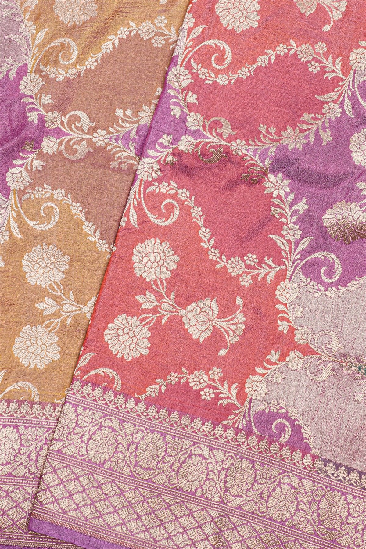Banarasi Silk Multi-Colour Saree