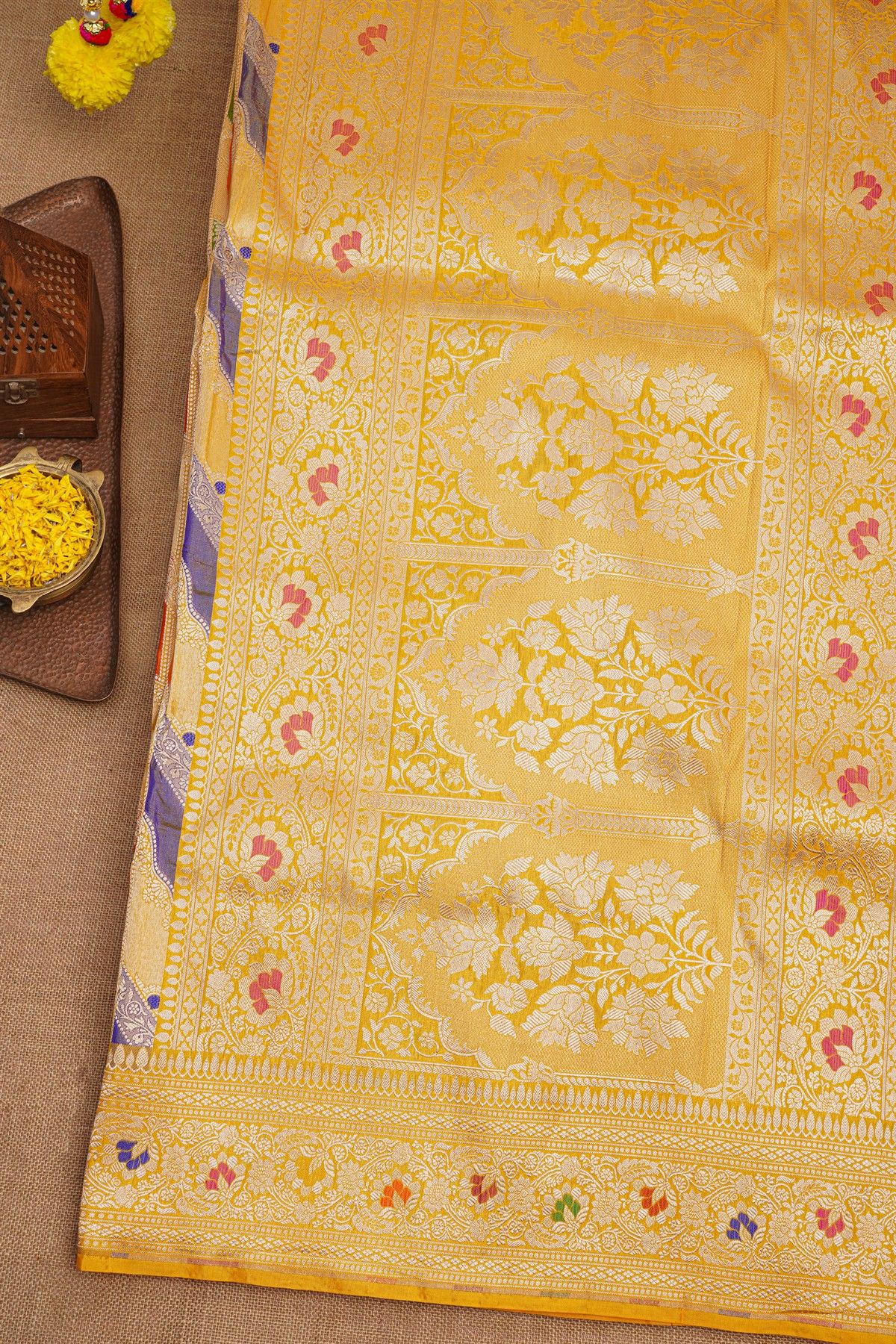 Banarasi Silk Multi-Colour Saree
