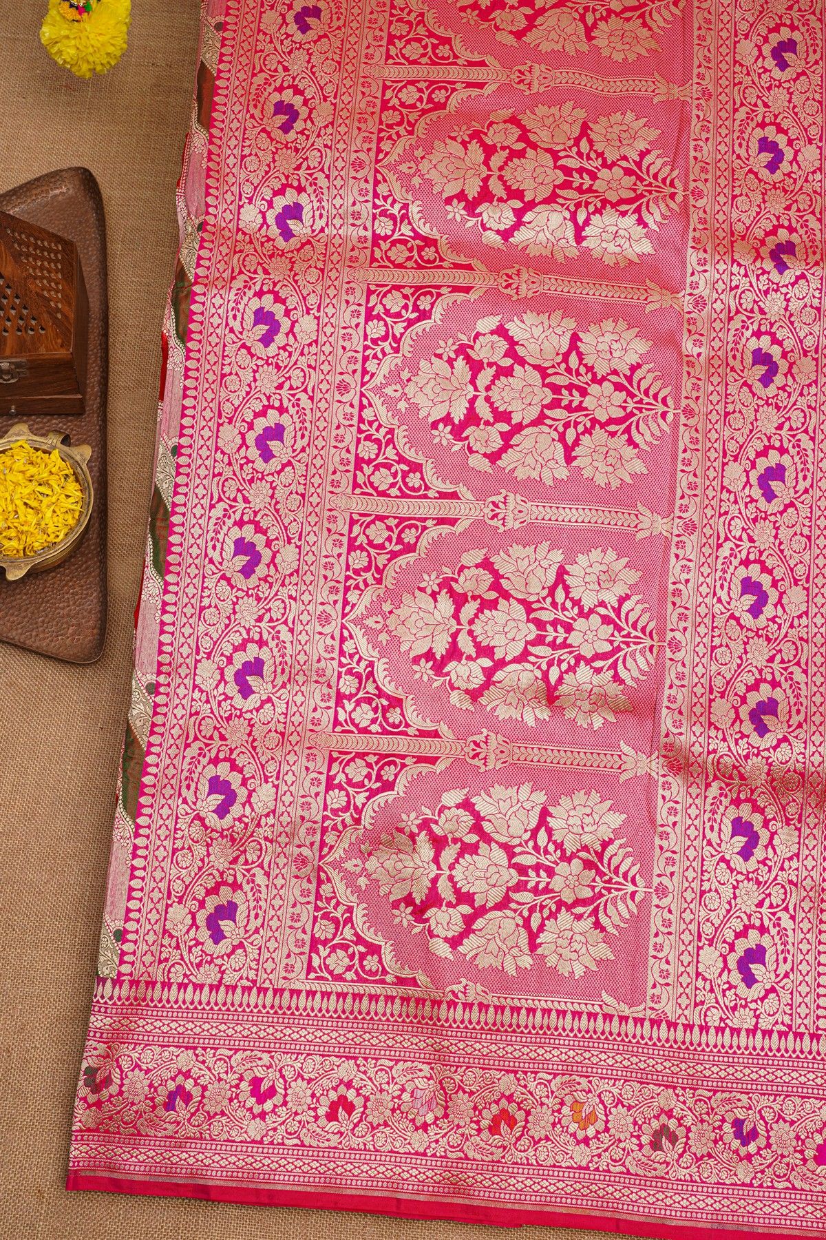 Banarasi Silk Multi-Colour Saree