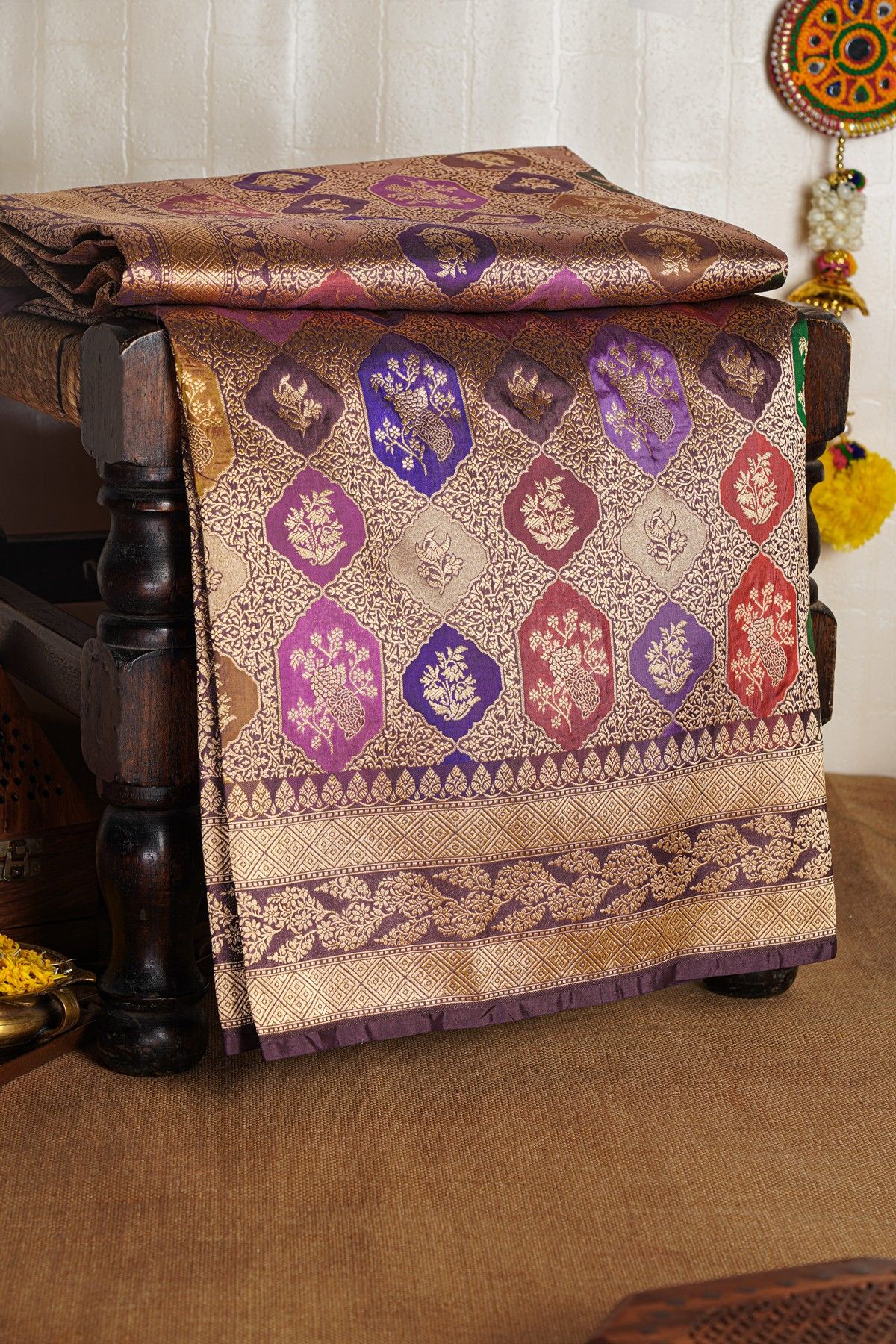 Banarasi Silk Multi-Colour Saree