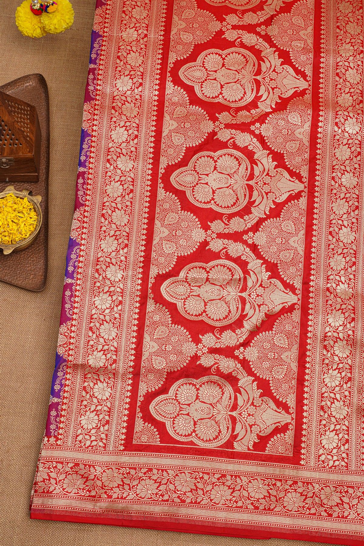 Banarasi Silk Multi-Colour Saree