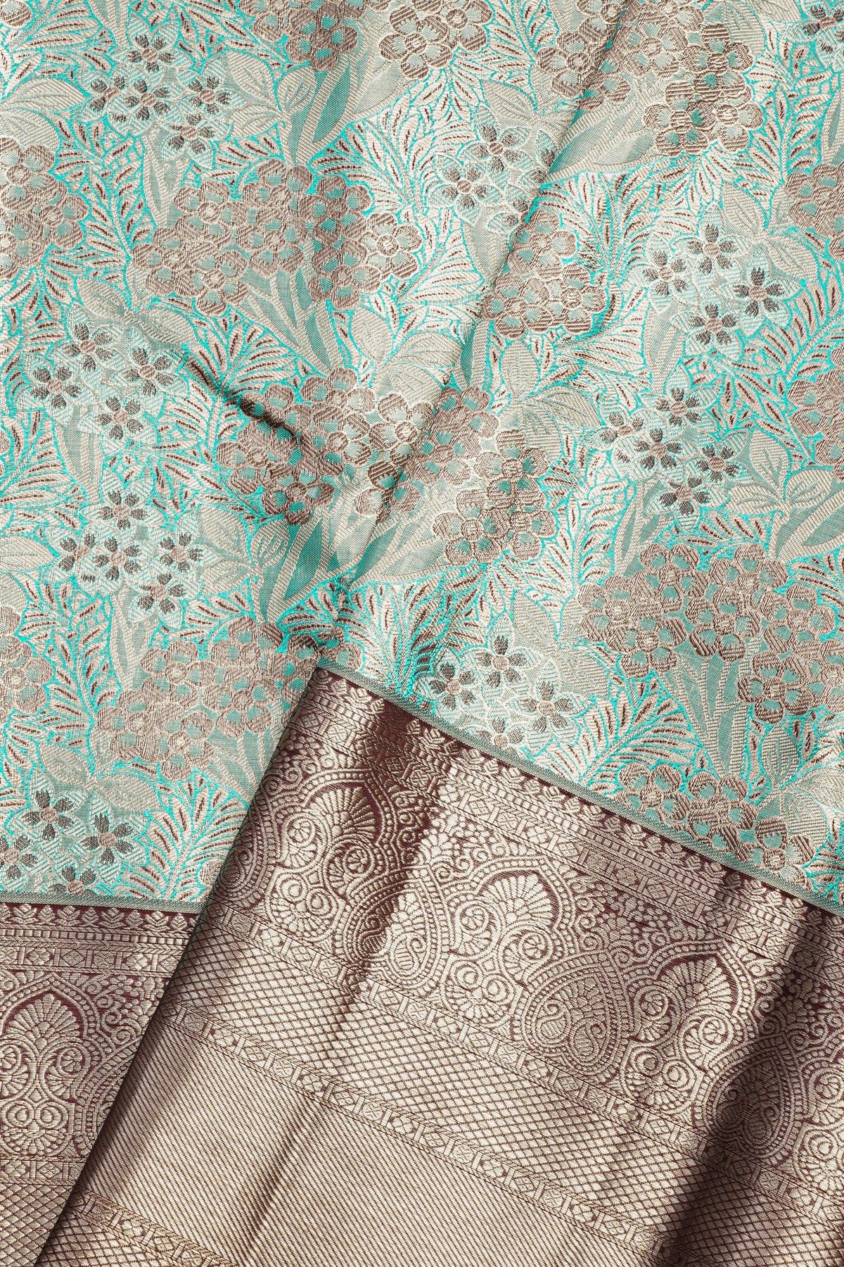 Kancheepuram Silk Sky Blue Saree