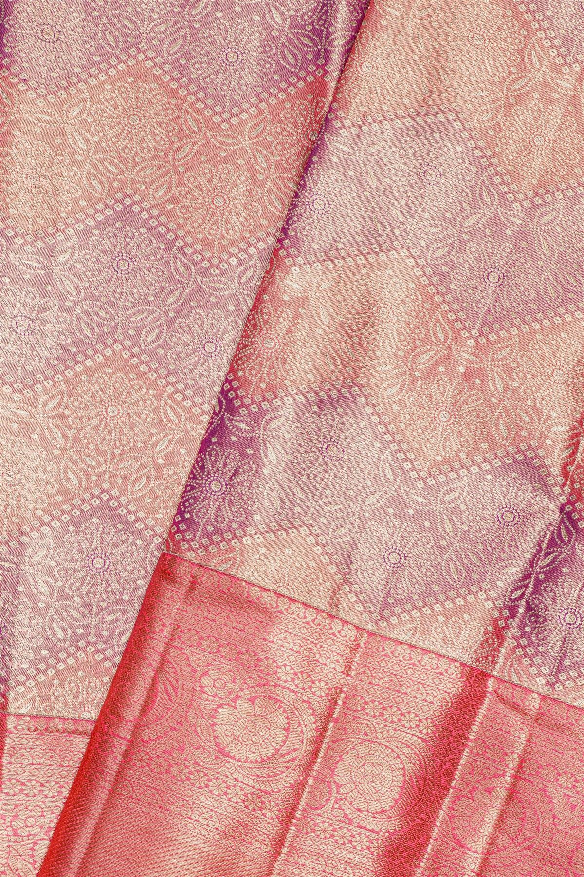 Kancheepuram Silk Multi-Colour Saree