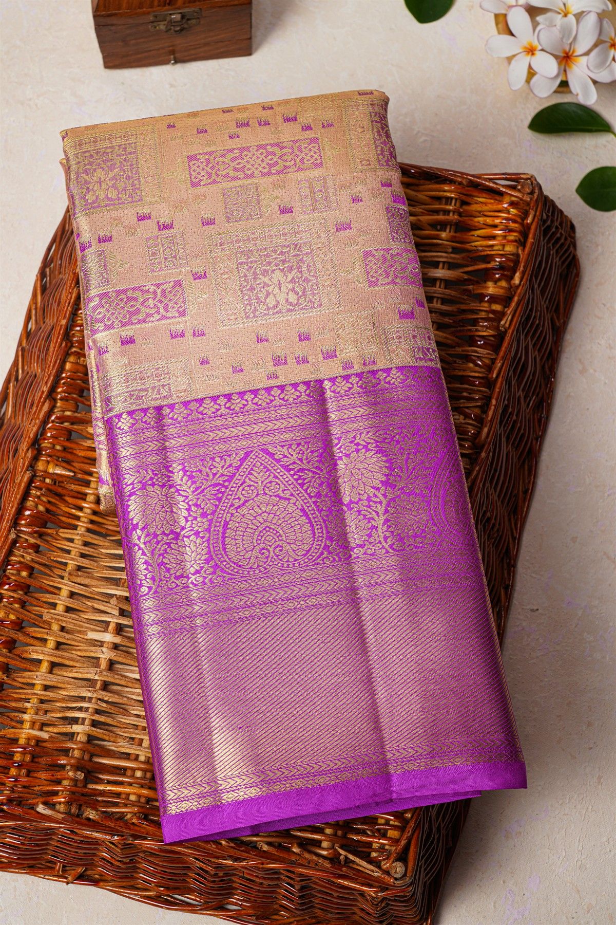 Kancheepuram Silk Dual Colour Saree