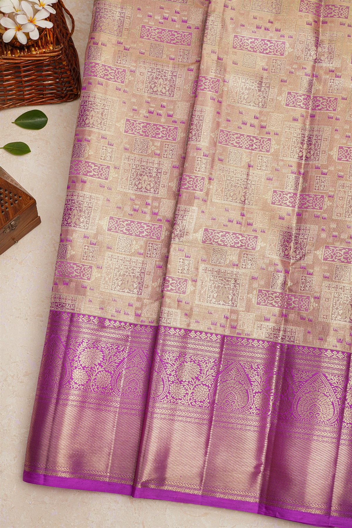 Kancheepuram Silk Dual Colour Saree