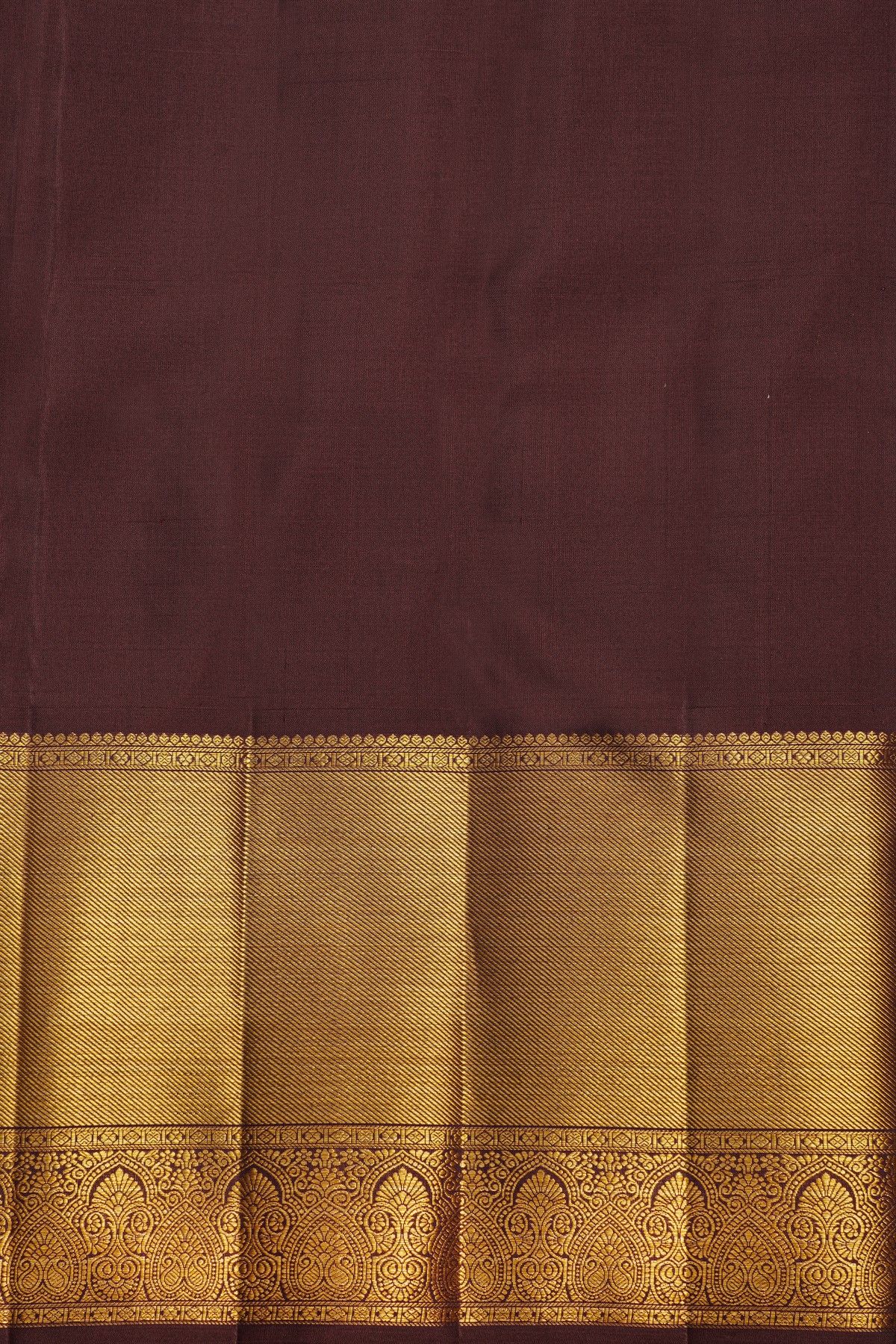 Kancheepuram Silk Brown Saree