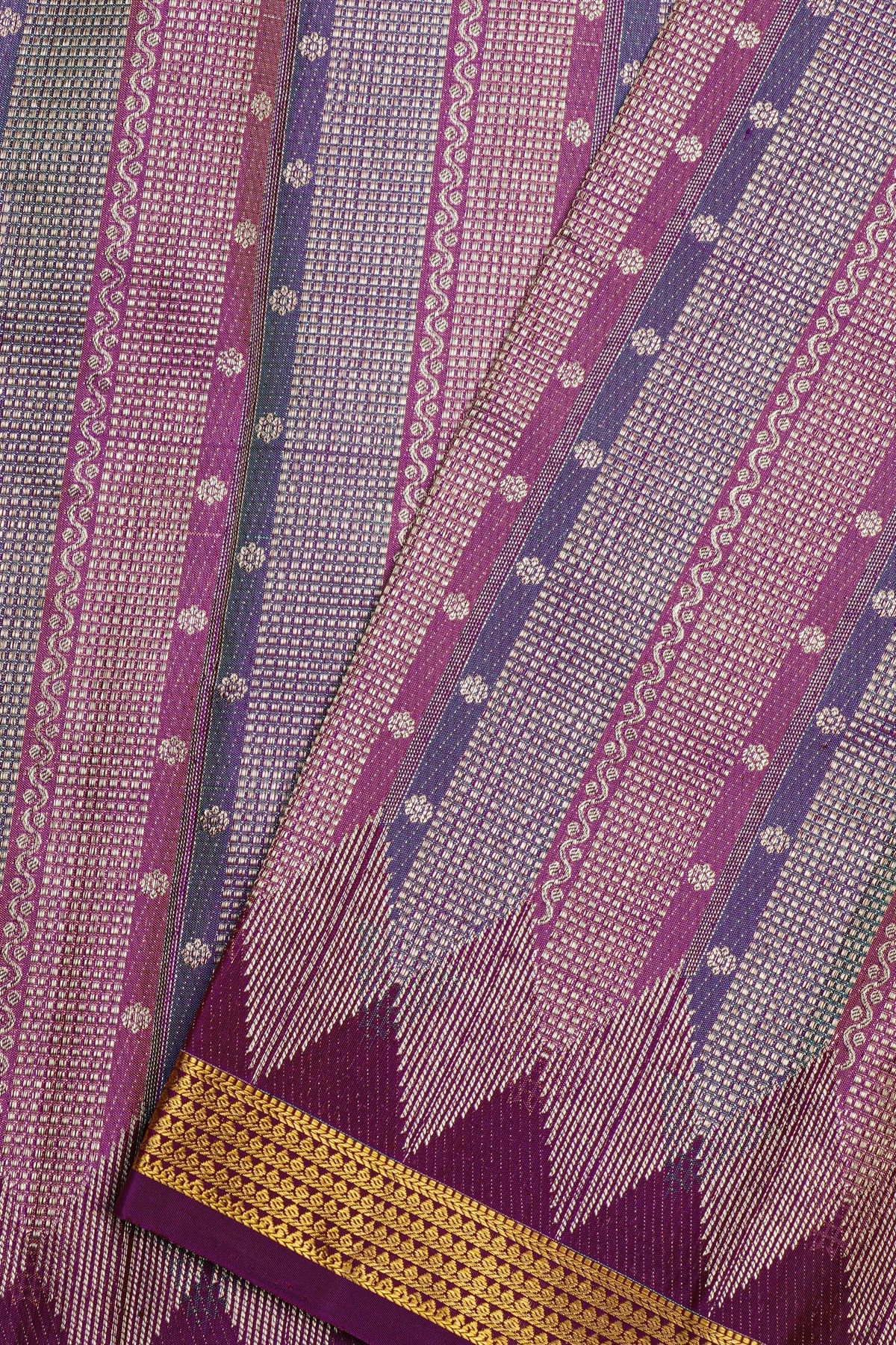 Kancheepuram Silk Purple Saree