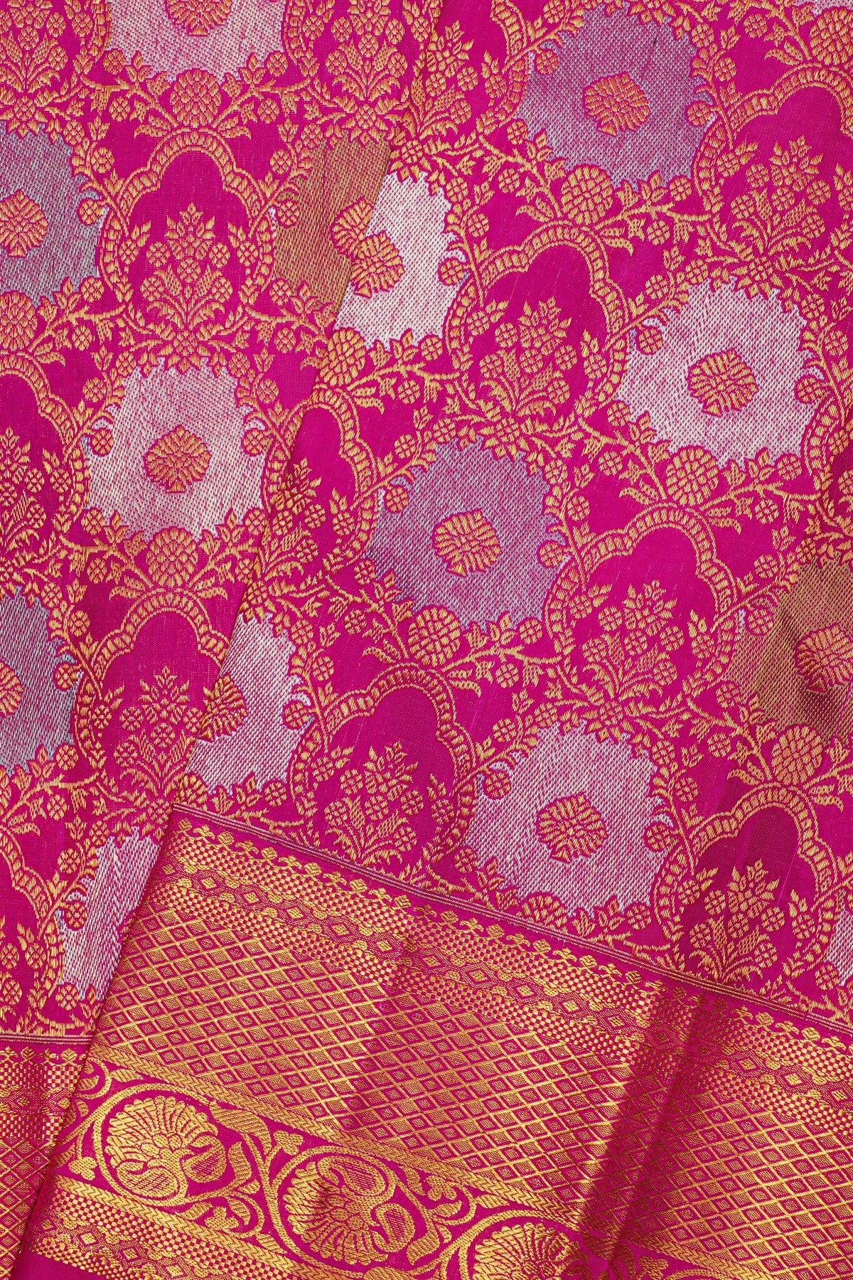 Kancheepuram Silk Magenta Saree