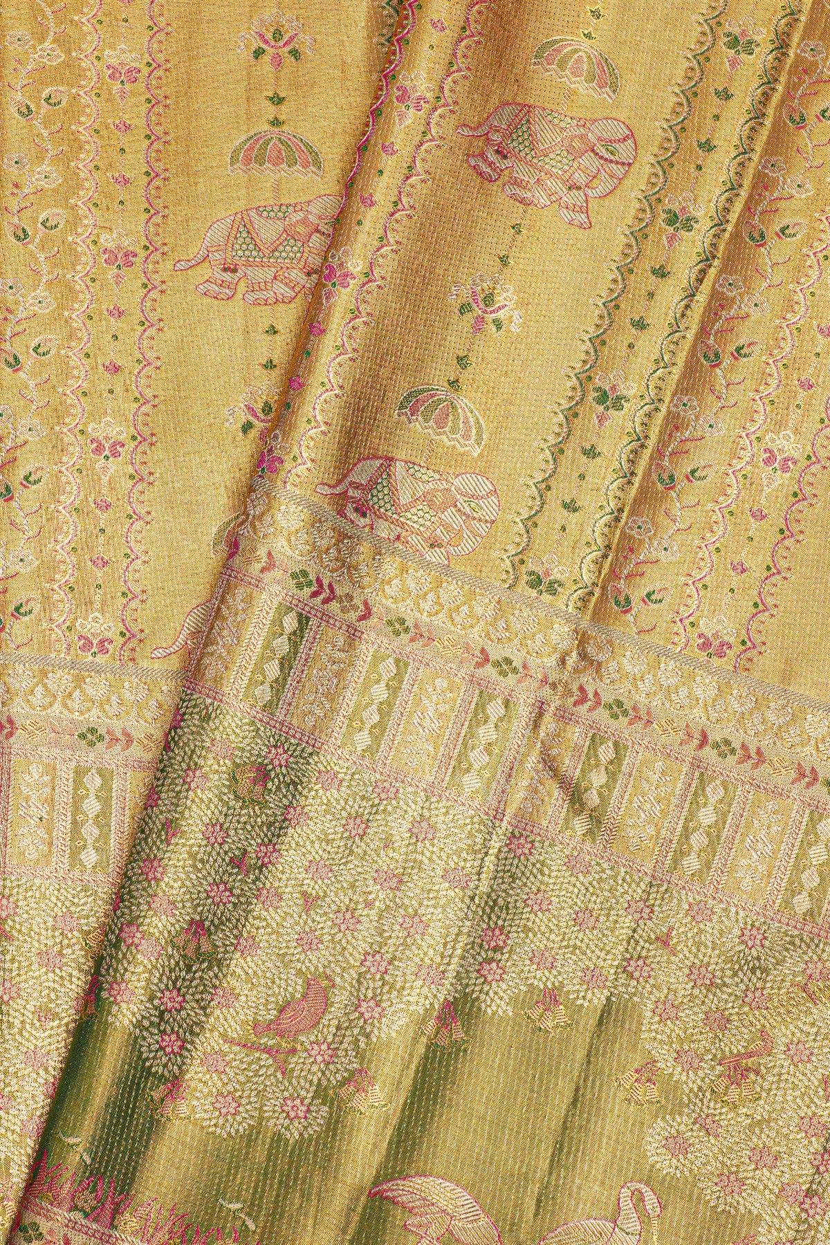Kancheepuram Silk Dual Colour Saree