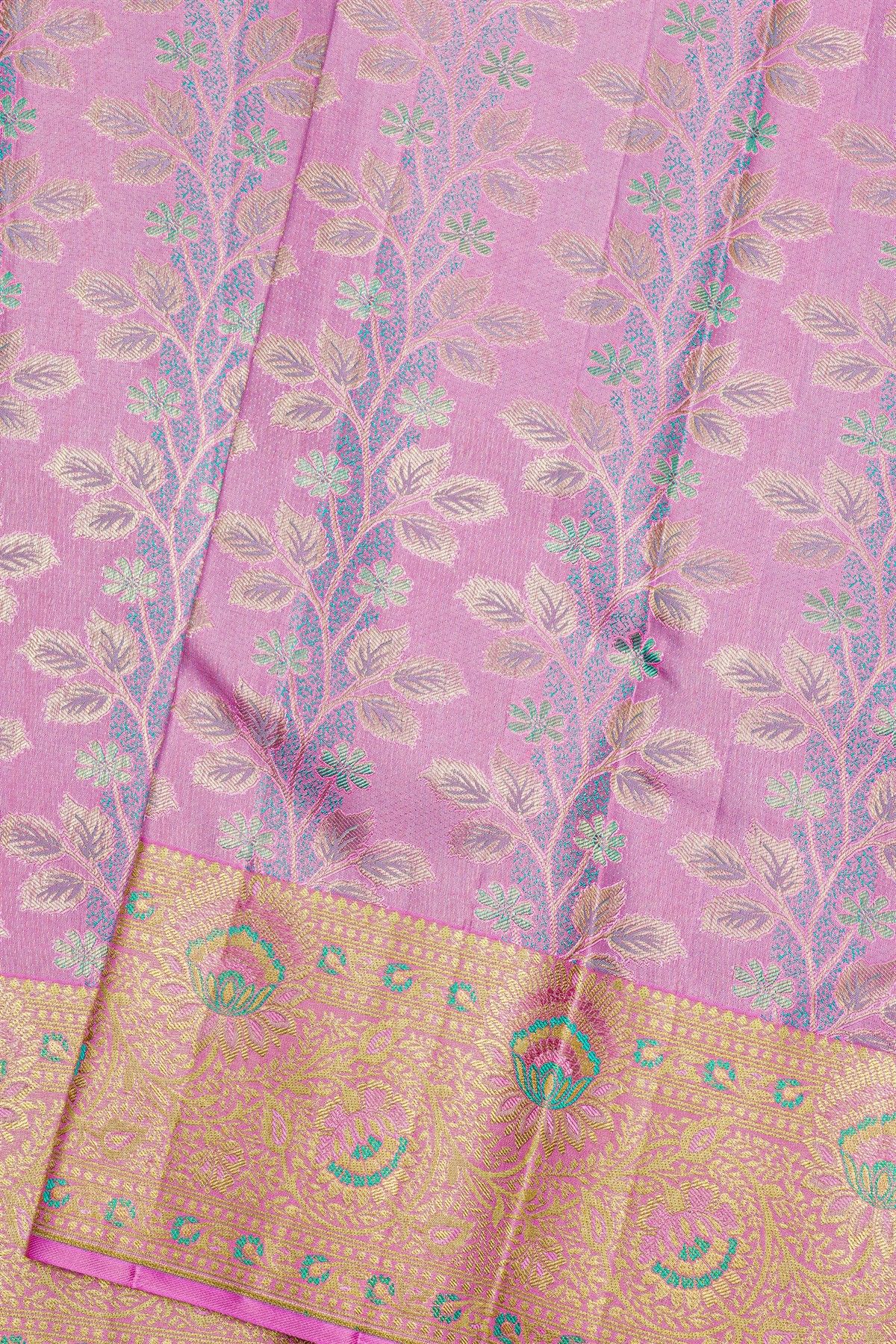 Kancheepuram Silk Lilac Saree